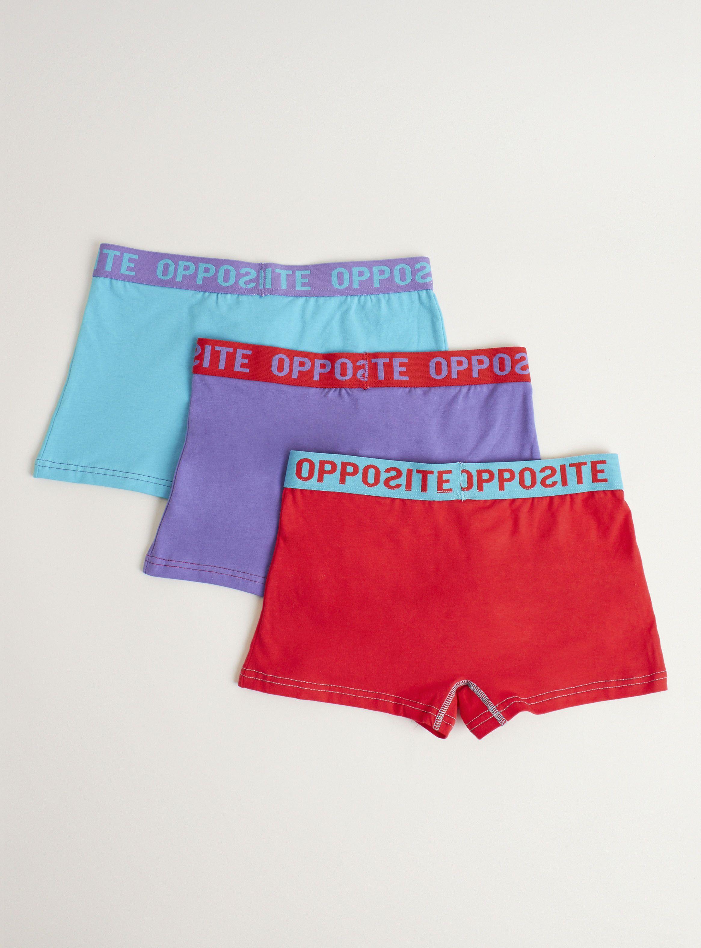 Tripack Boxer Solid Calce Corto Opposite-2
