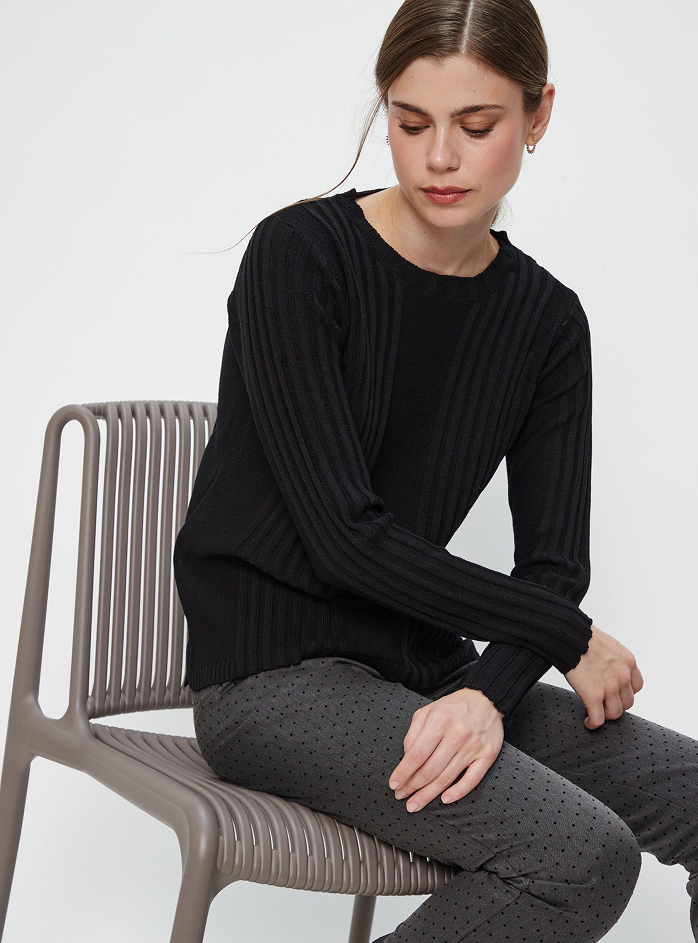 Sweater Manga Larga Liso Regular-3