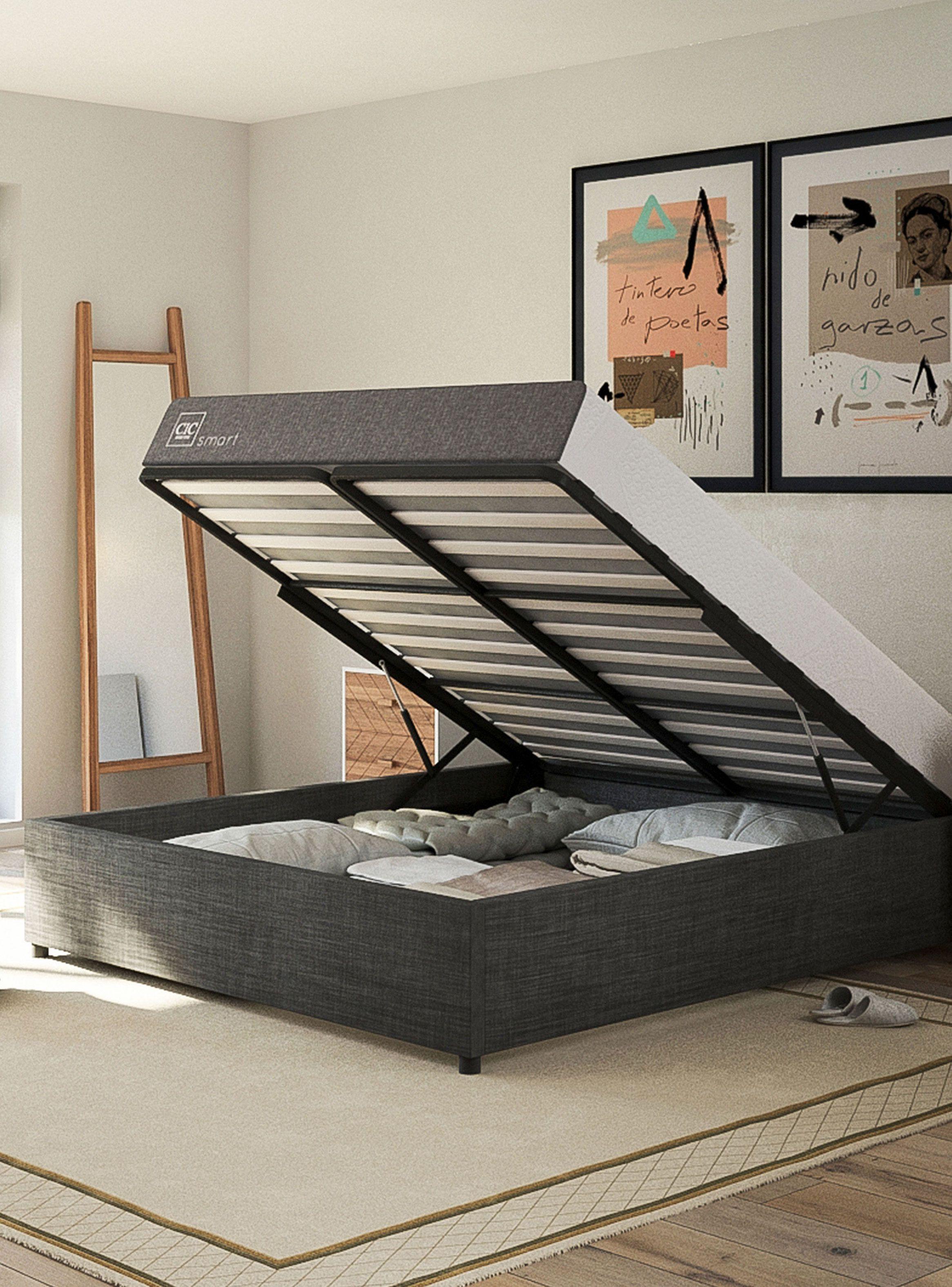 Cama Space Box Smart 2 Plazas Long Base Normal-4
