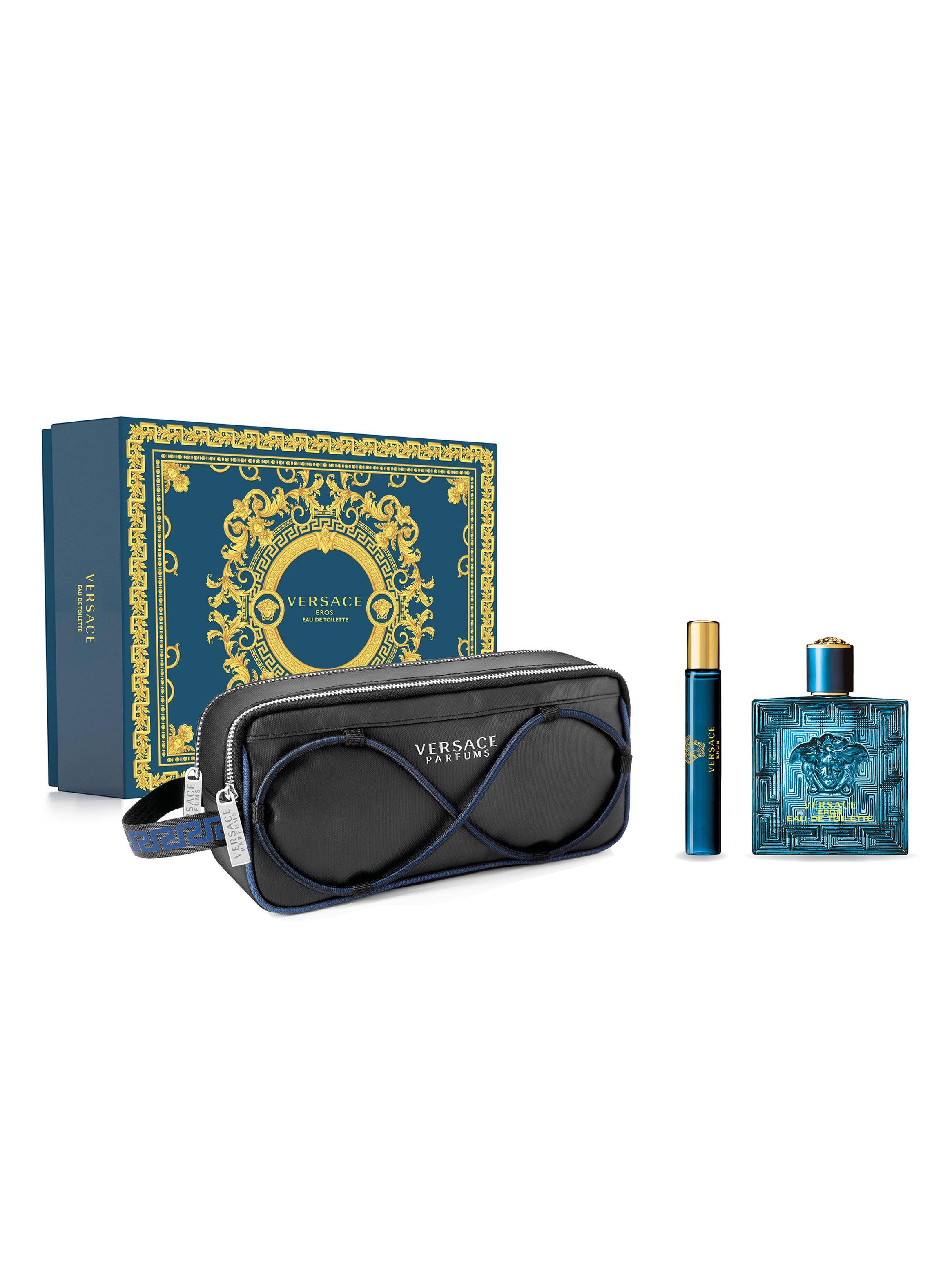 Set Perfume Eros EDT Hombre 100 ml + Neceser Versace + Travel Spray 10 ml Versace-0