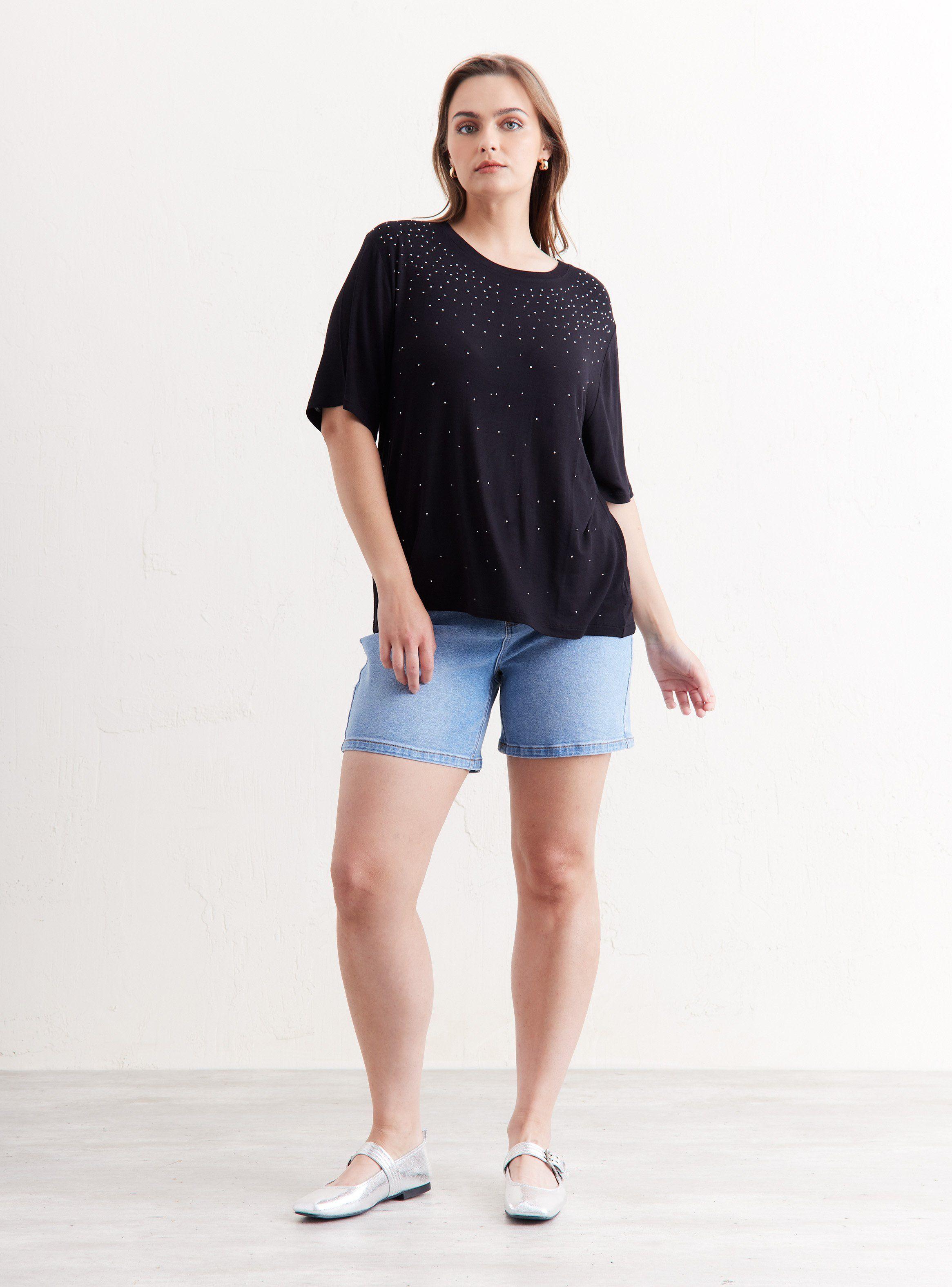 Polera Diseño Aplicación de Strass-4