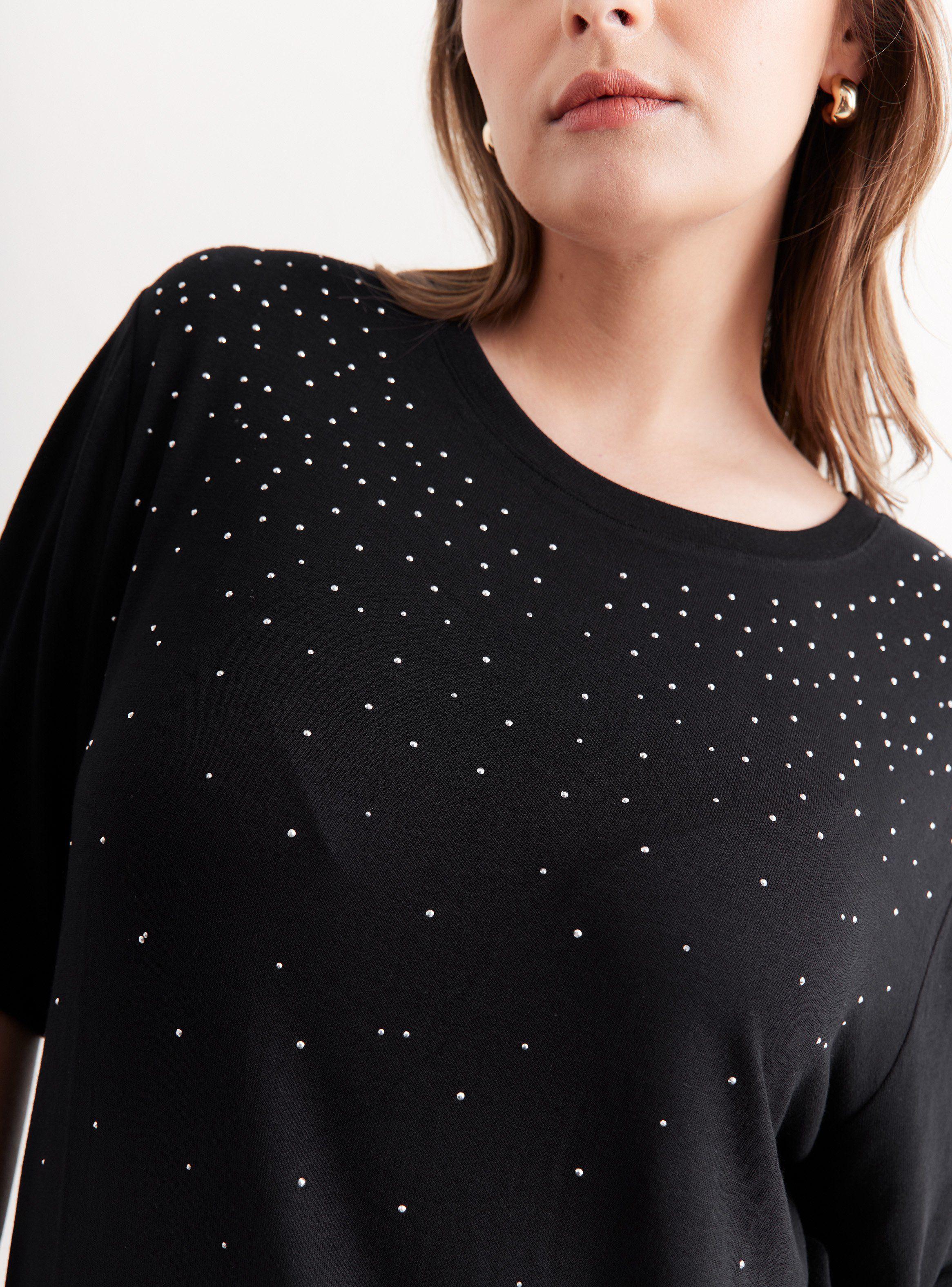 Polera Diseño Aplicación de Strass-3