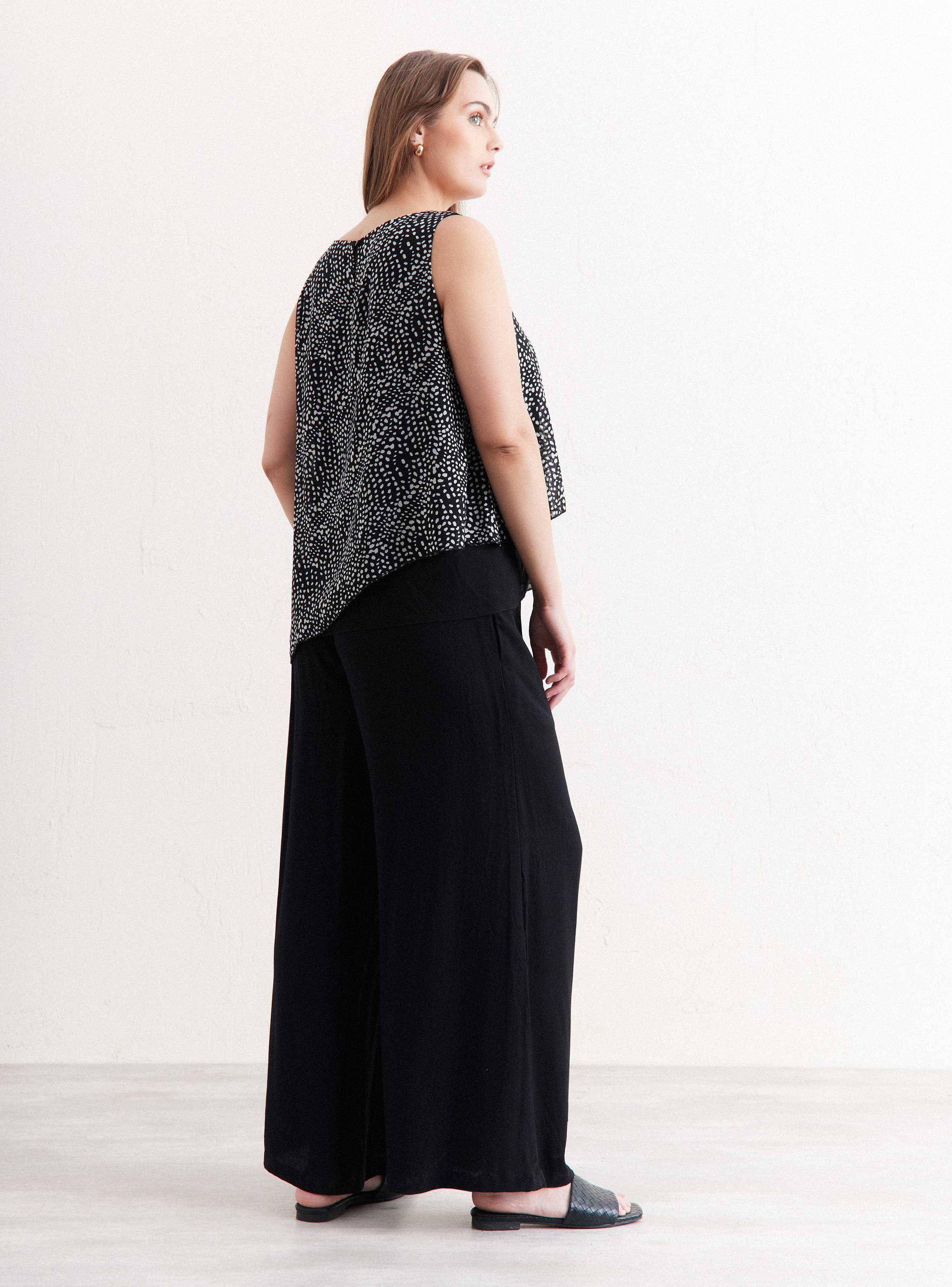 Blusa Doble Capa Diagonal-5