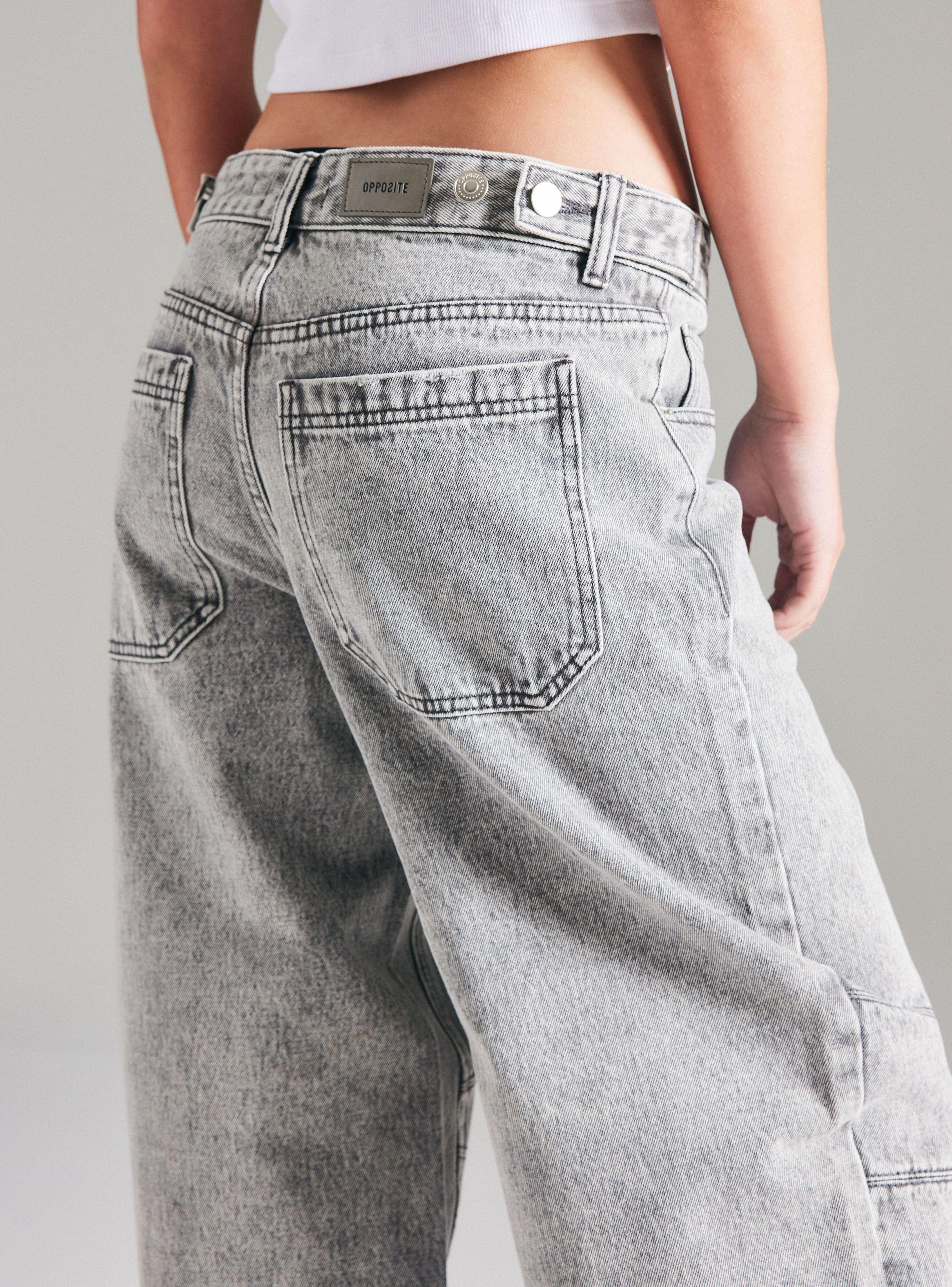 Jeans Balloon con Cortes Rodilla-3