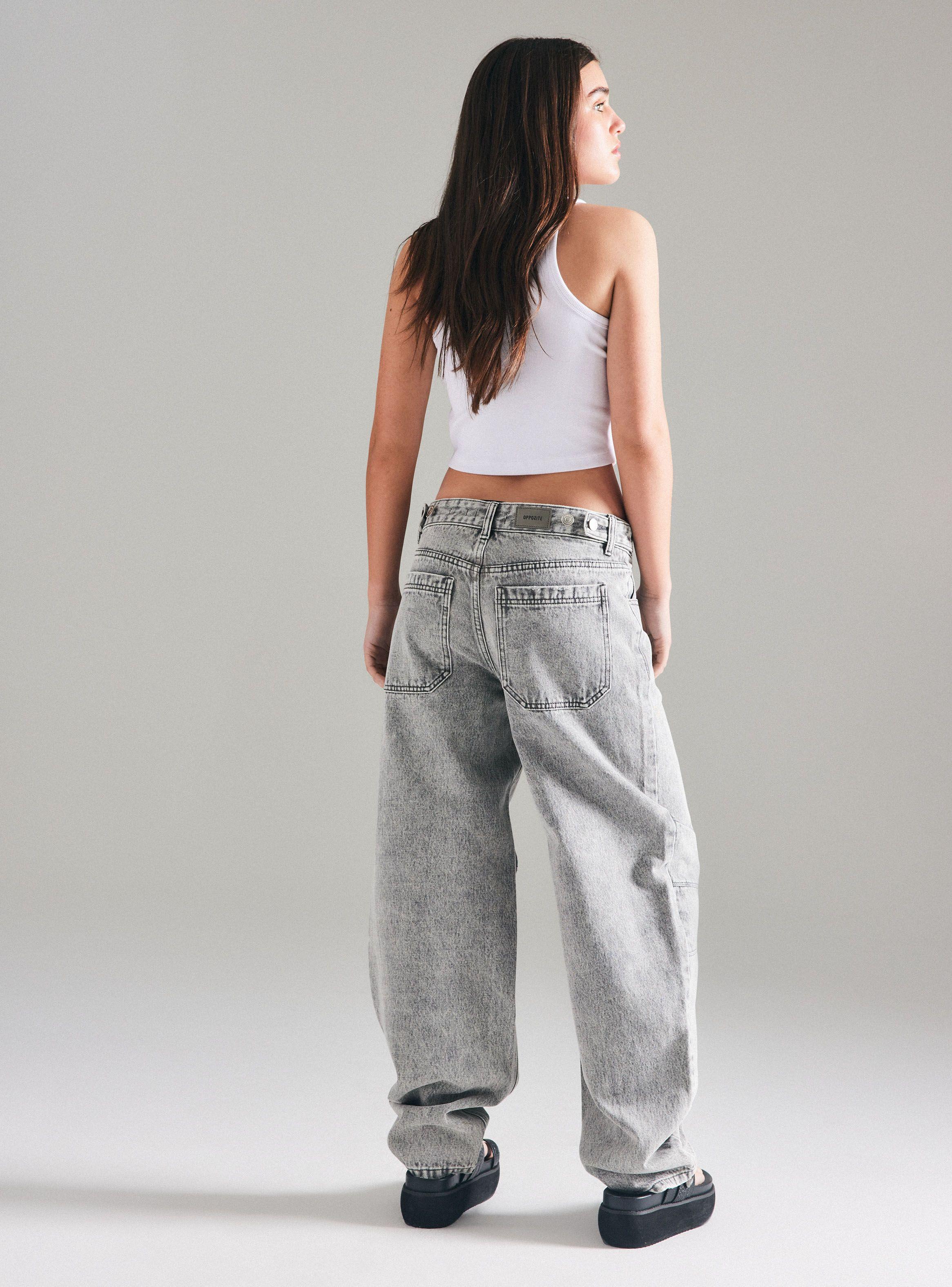 Jeans Balloon con Cortes Rodilla-5