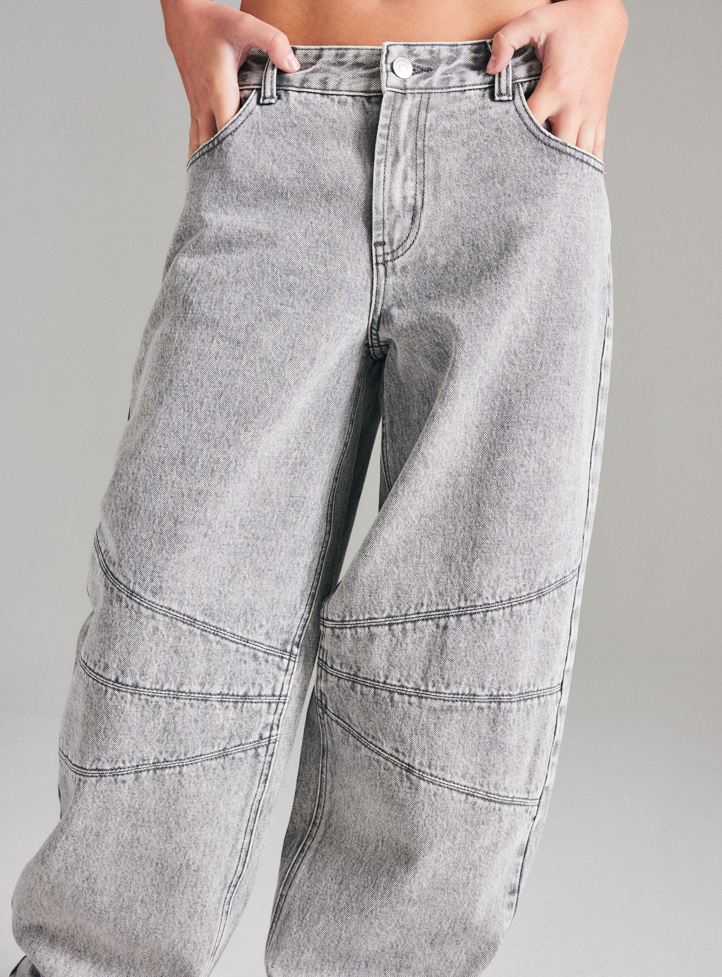 Jeans Balloon con Cortes Rodilla-2