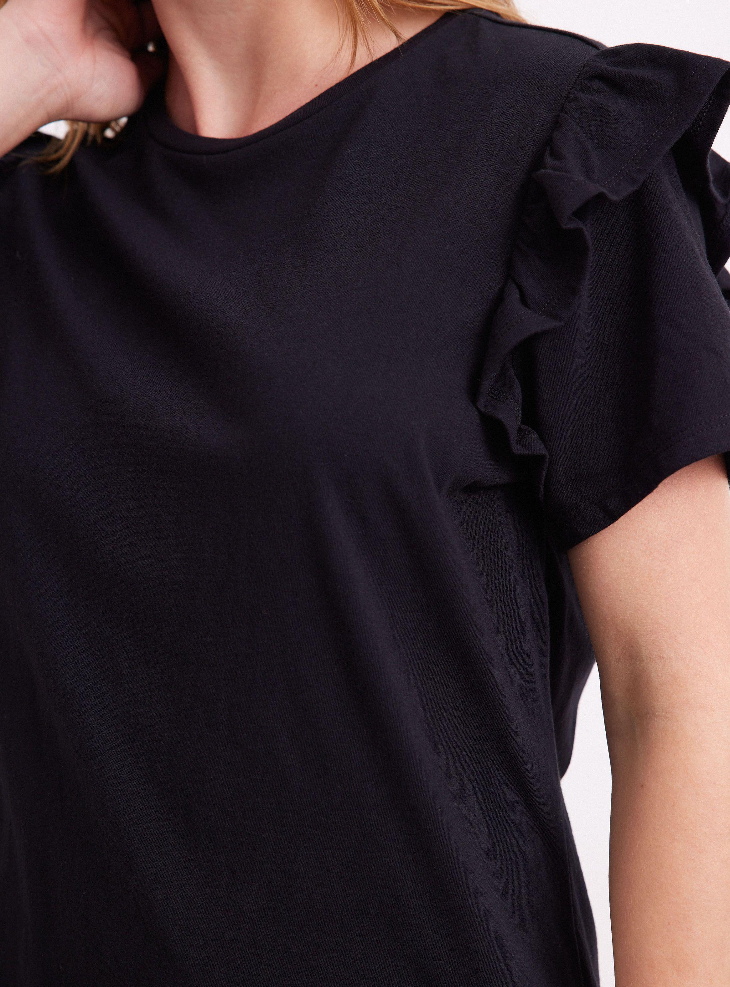 Polera con Vuelos en Mangas-3
