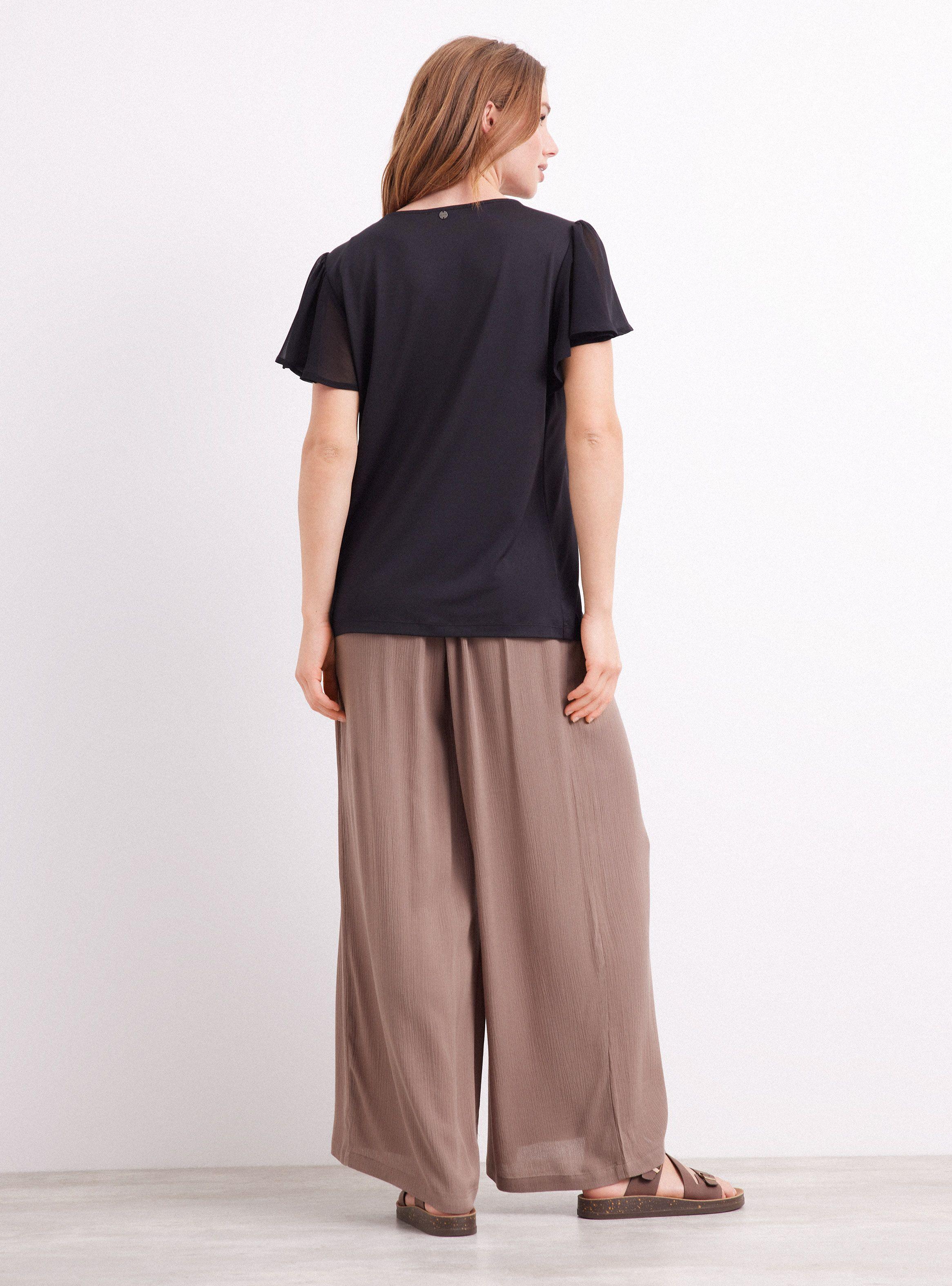 Blusa Mangas de Gasa Vuelos-5