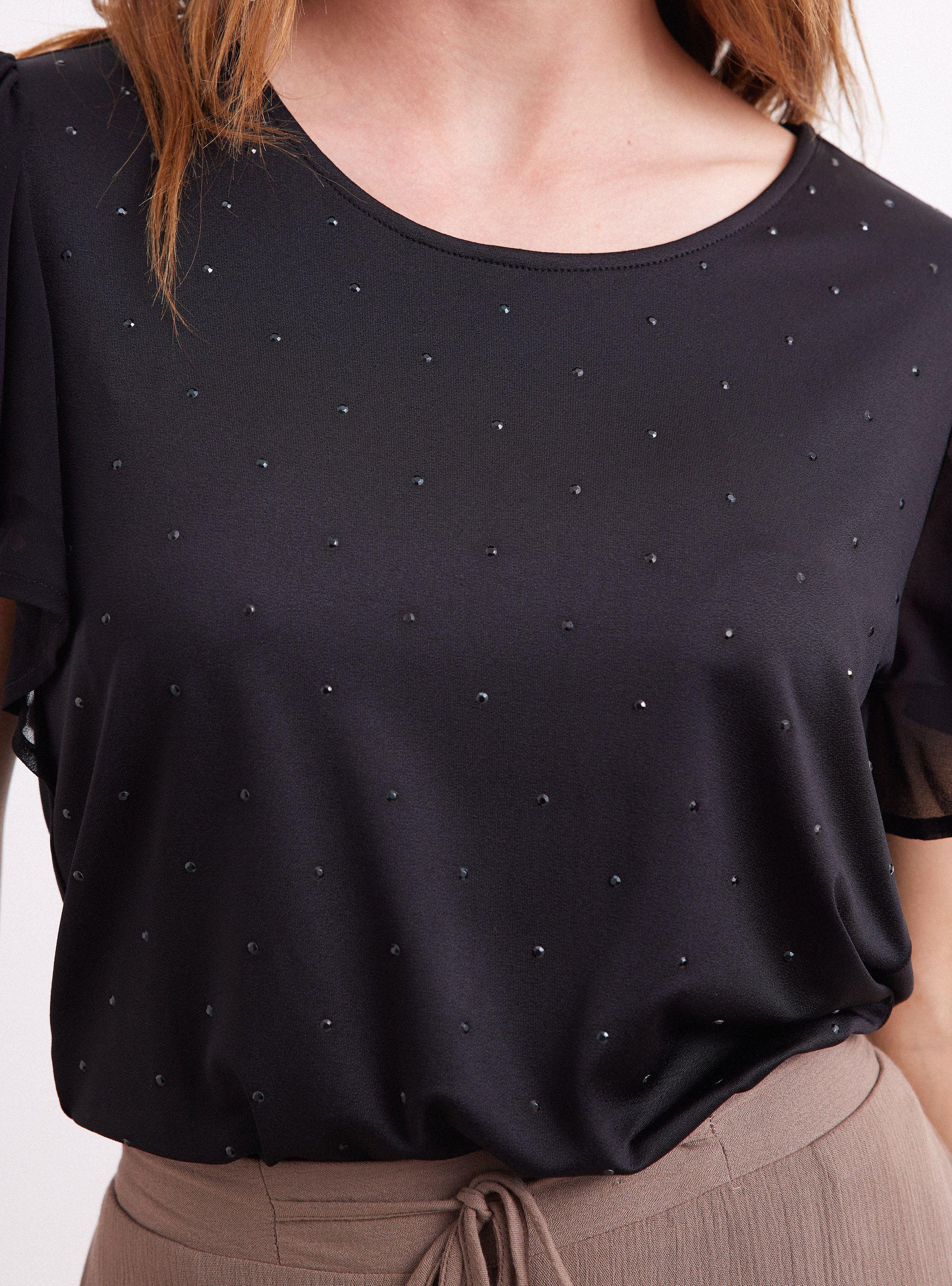 Blusa Mangas de Gasa Vuelos-3