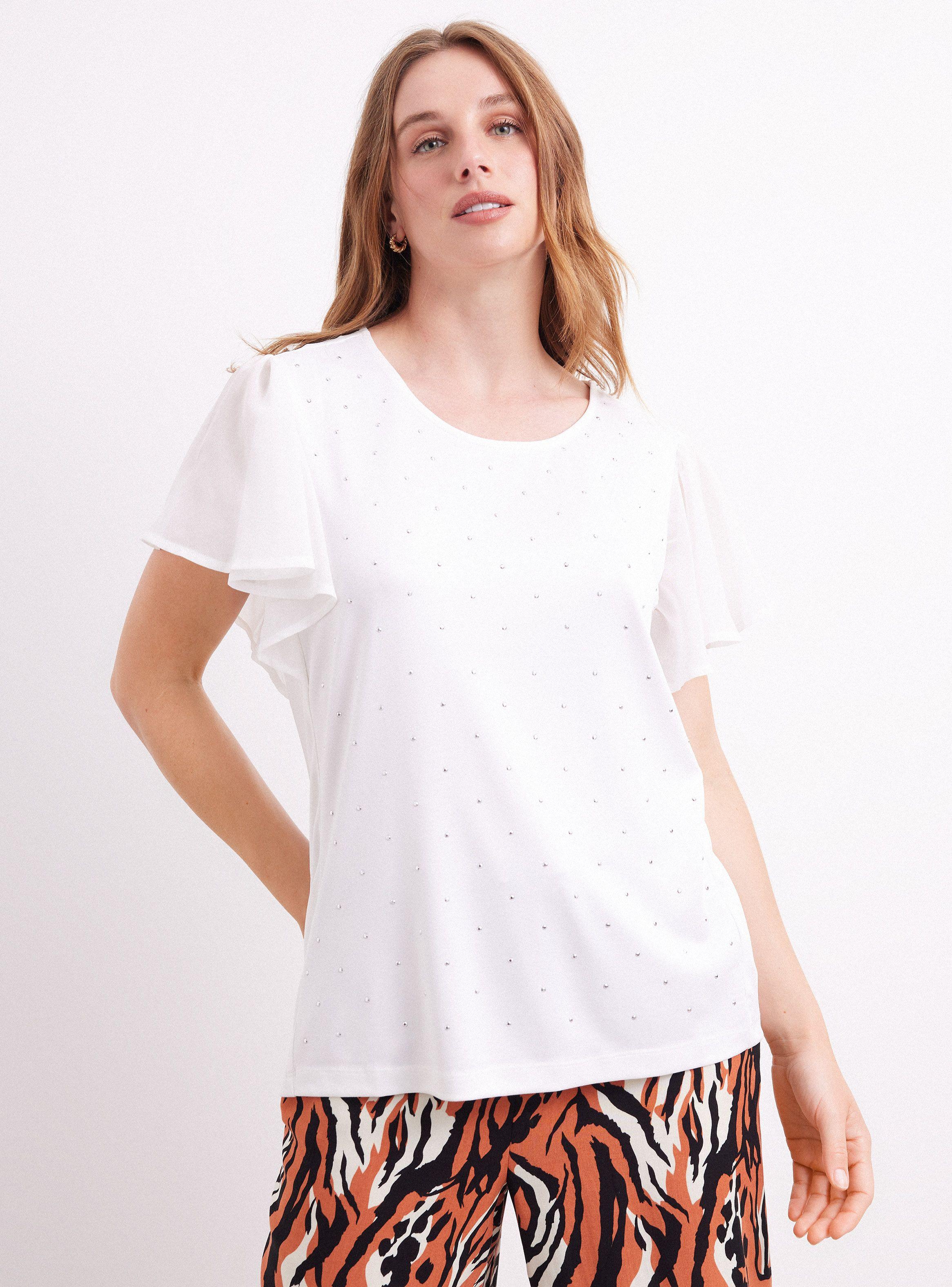 Blusa Mangas de Gasa Vuelos-0