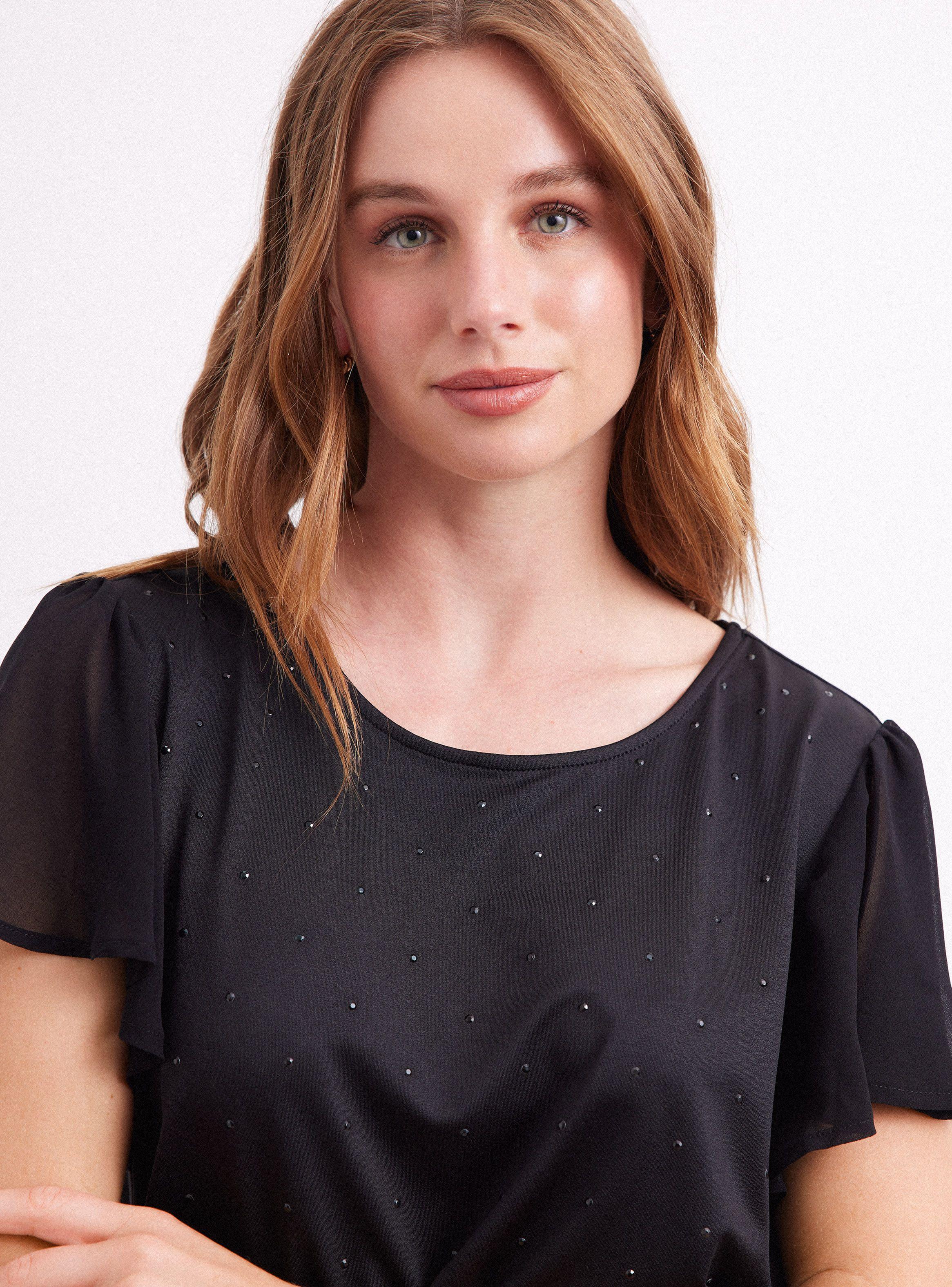 Blusa Mangas de Gasa Vuelos-2