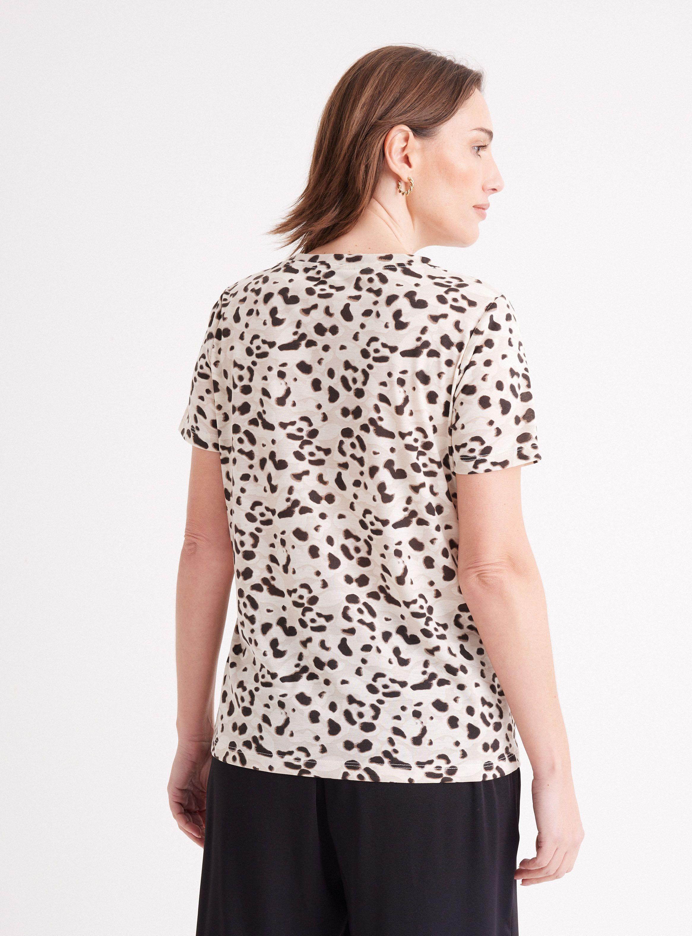 Polera Estampada Manga Corta Ligera-1