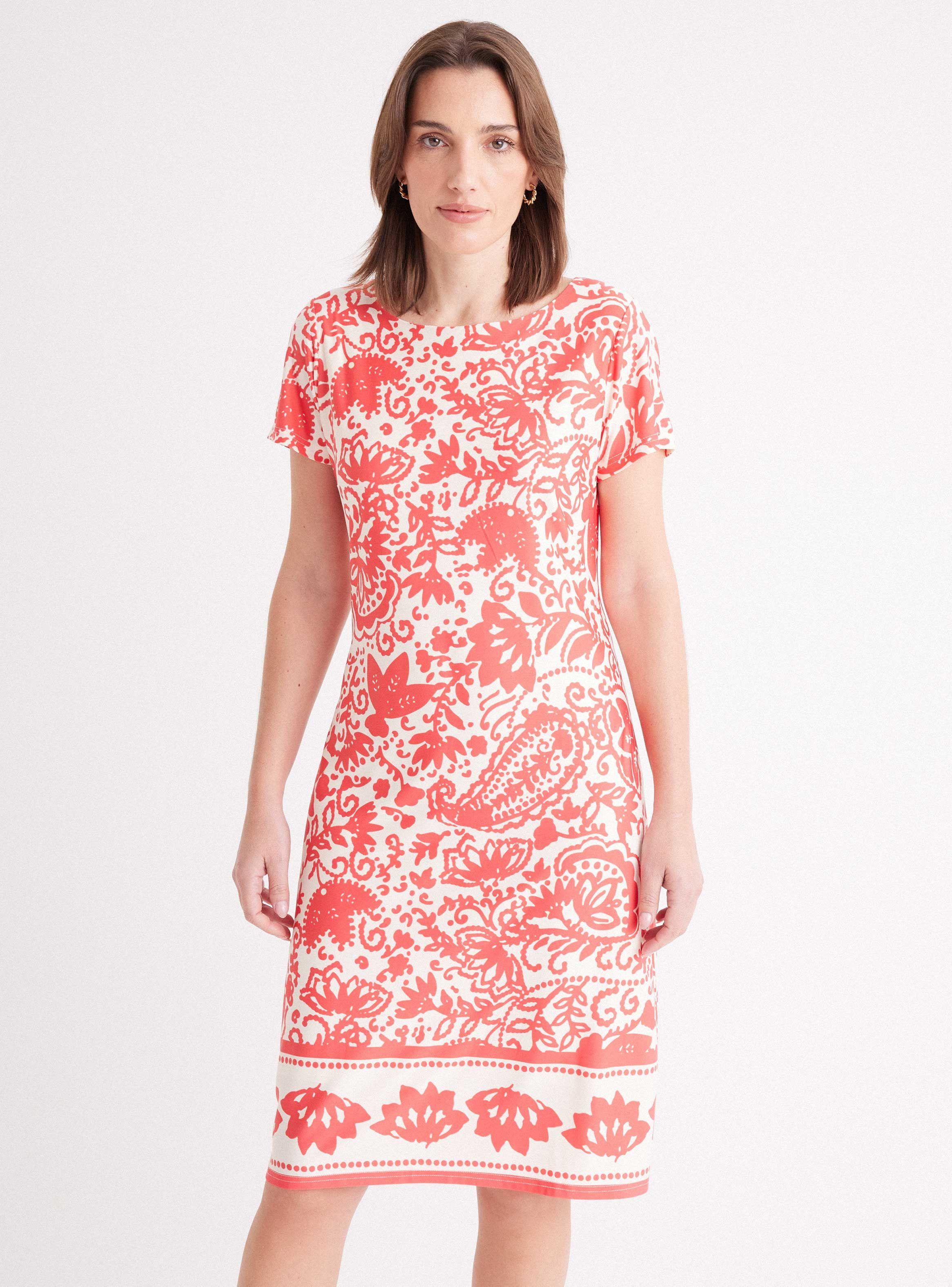 Vestido Jumper Estampado sin Mangas-0