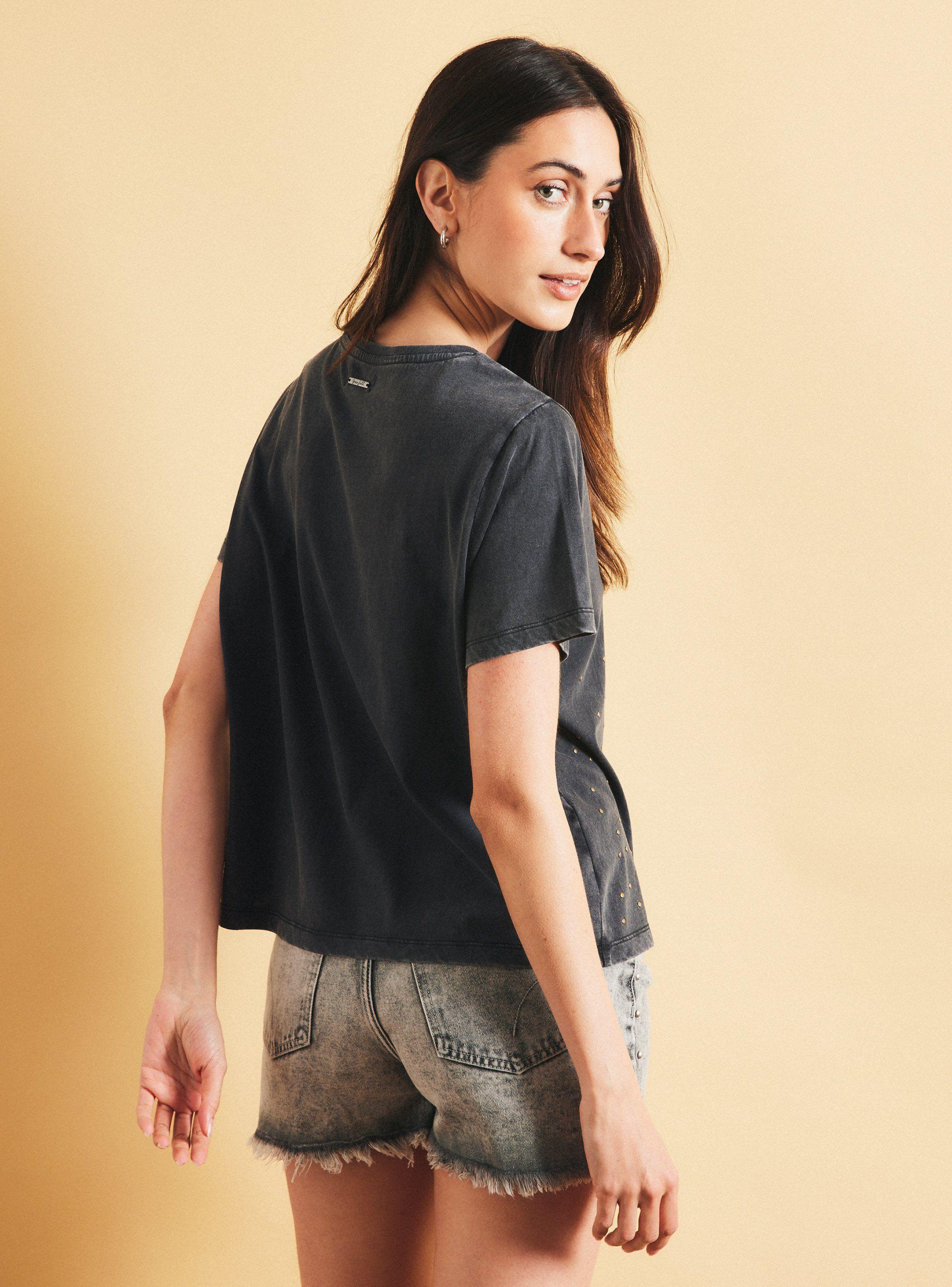 Polera Aplicación de Brillos-1