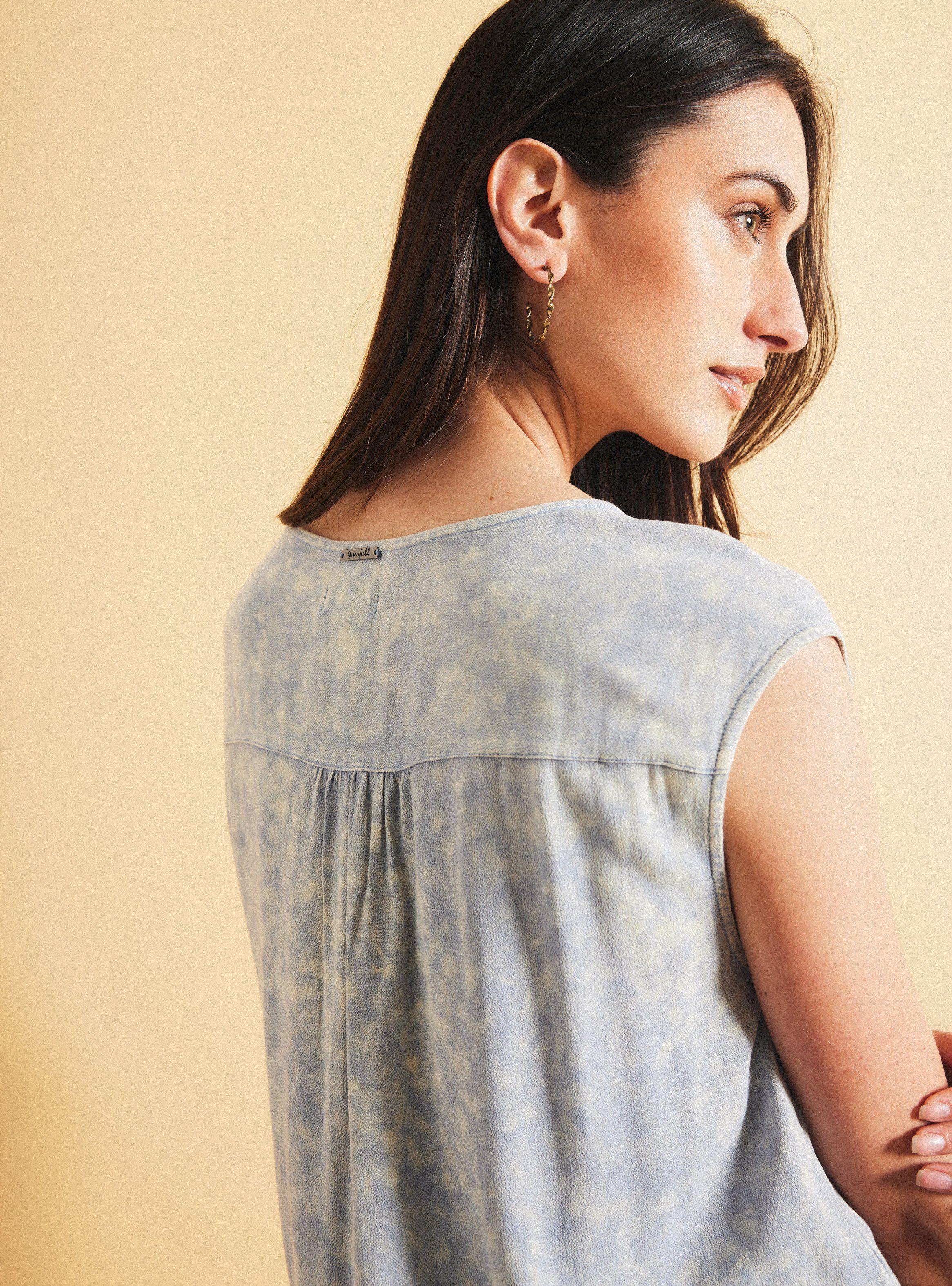 Blusa Aplicación en Hombros-3