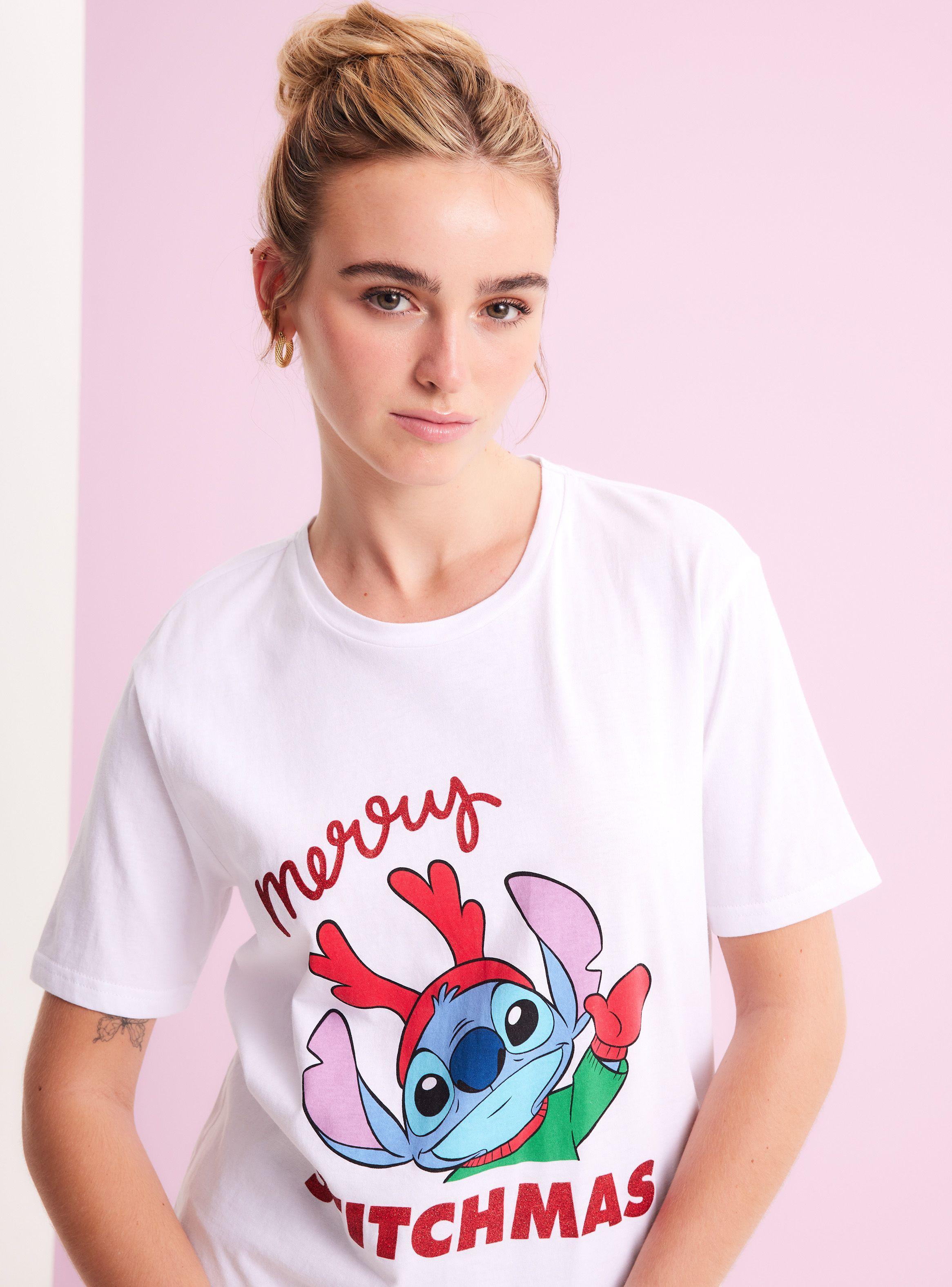 Polera Licencia Navidad Stitch-2