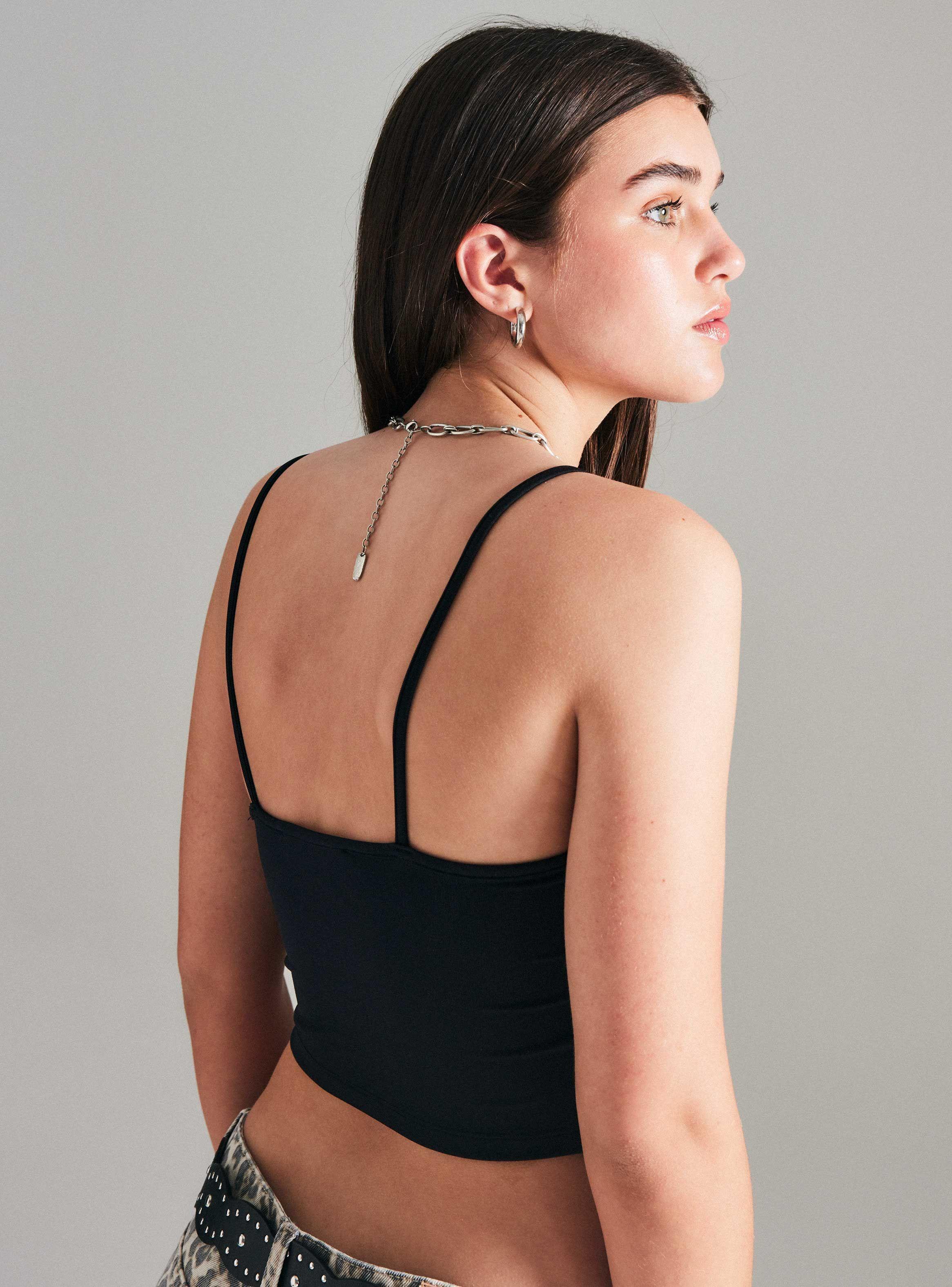 Polera Elasticada con Tirantes-3