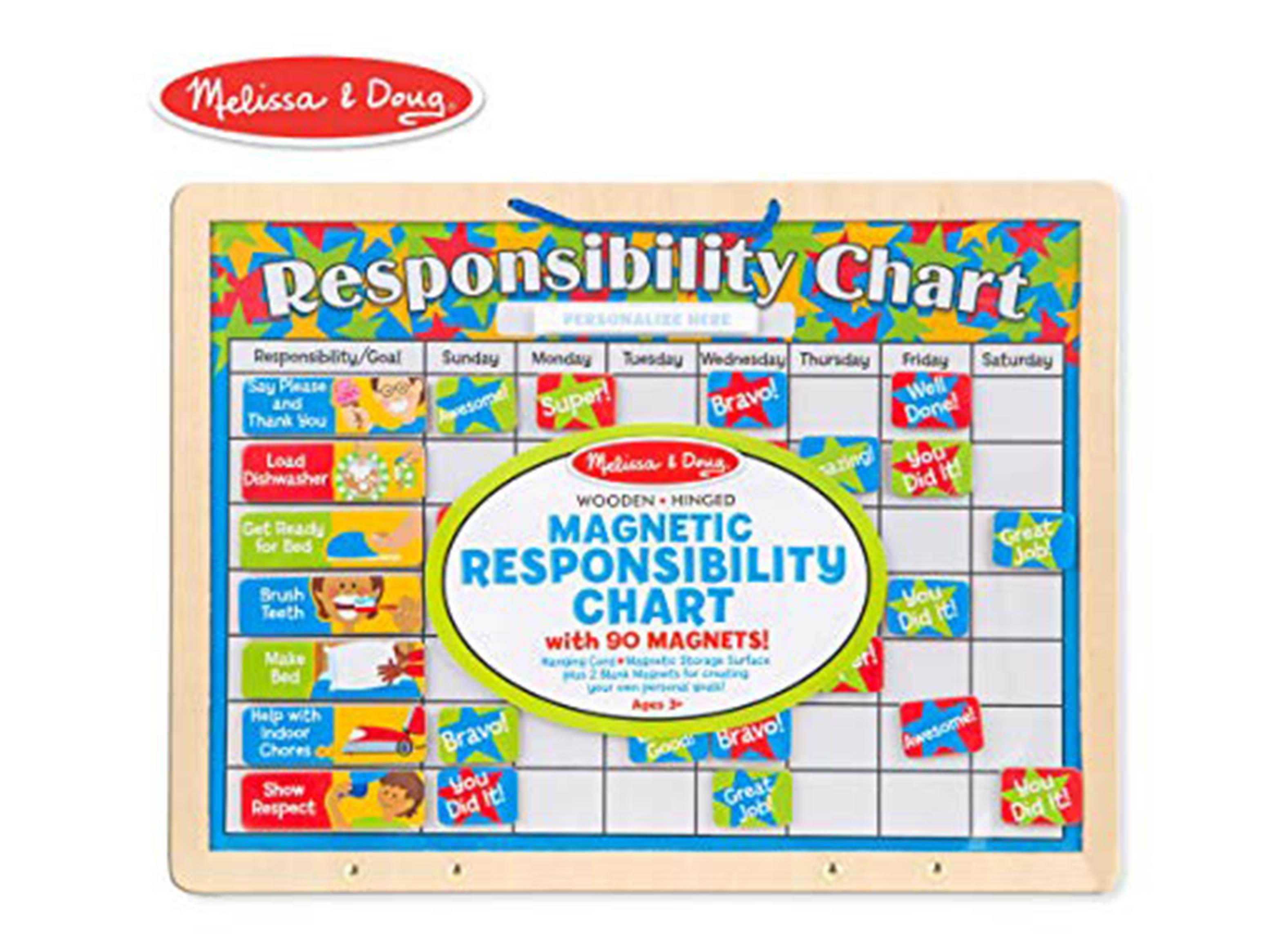 Melissa & Doug Tabla de responsabilidad magnética Caramba-0