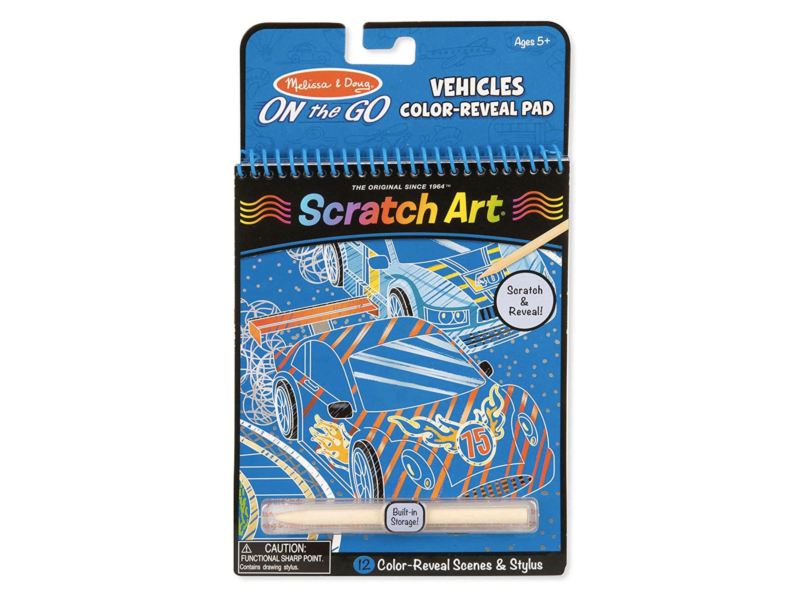 Melissa Caramba & Doug Scratch Art Pad Vehicles-0