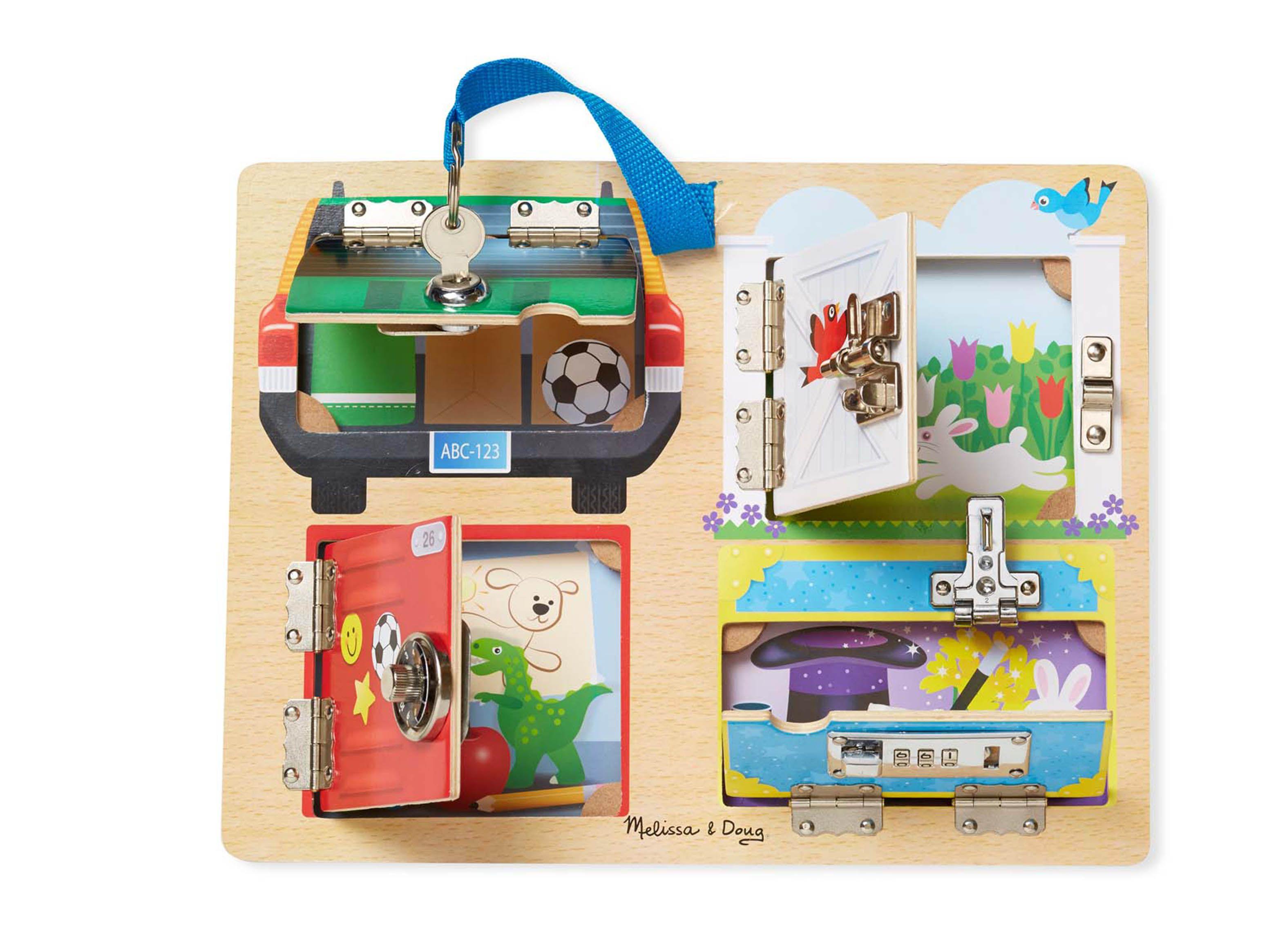 Melissa & Doug Tablero Cerraduras Caramba-0