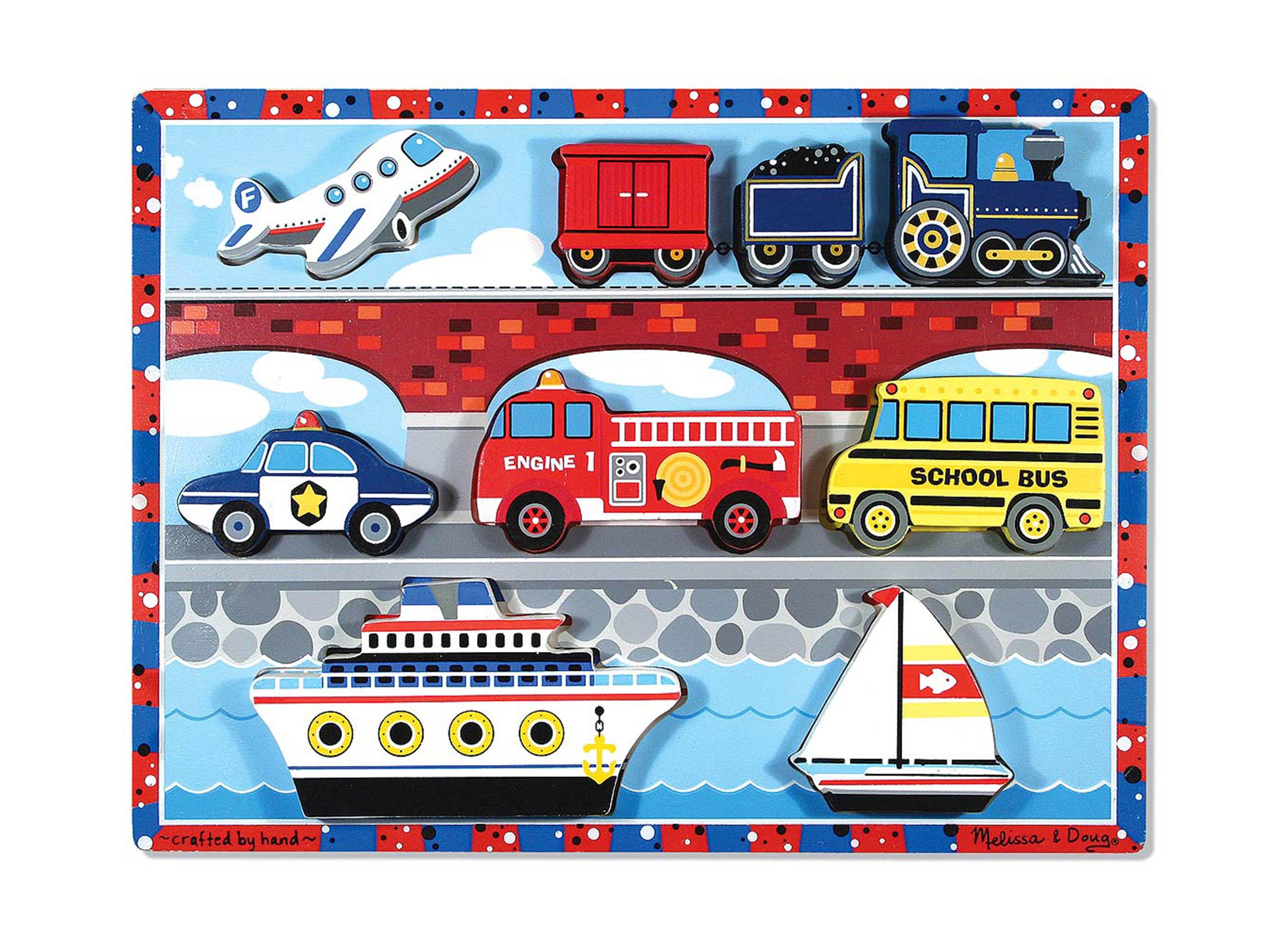 Melissa & Doug Puzzle encaje - Autos Caramba-0