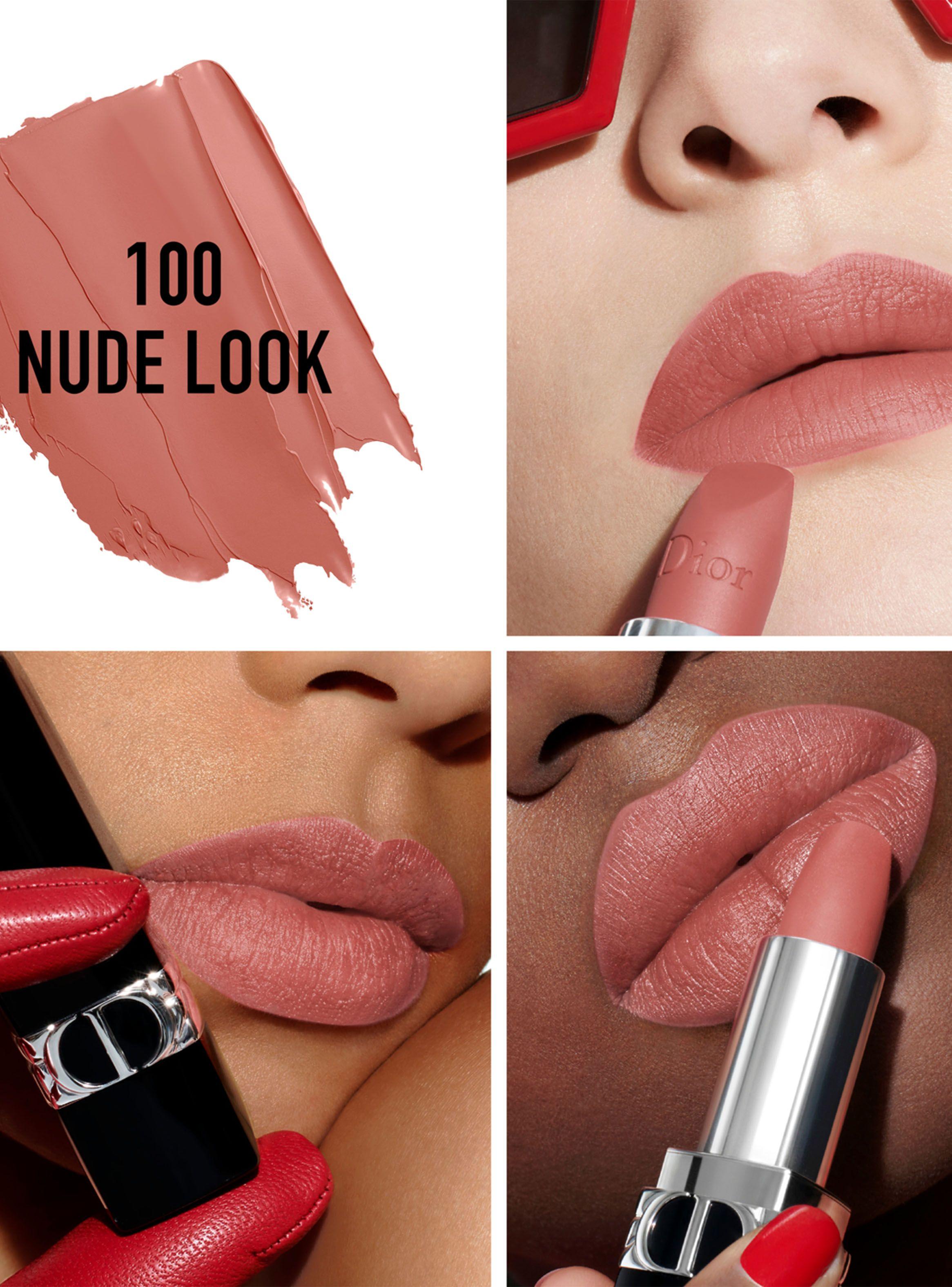 Labial Dior Rouge Matte Nude 100-2