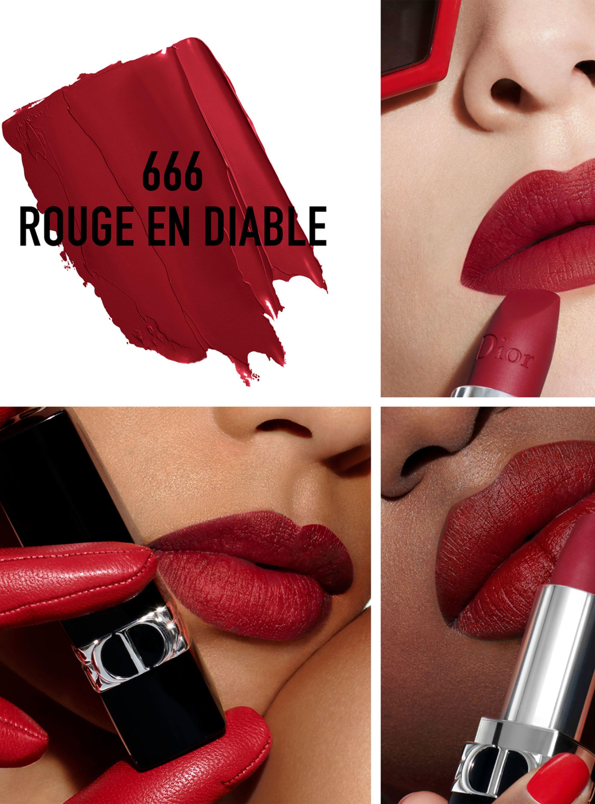 Labial Dior Rouge Matte 666 Rouge-2