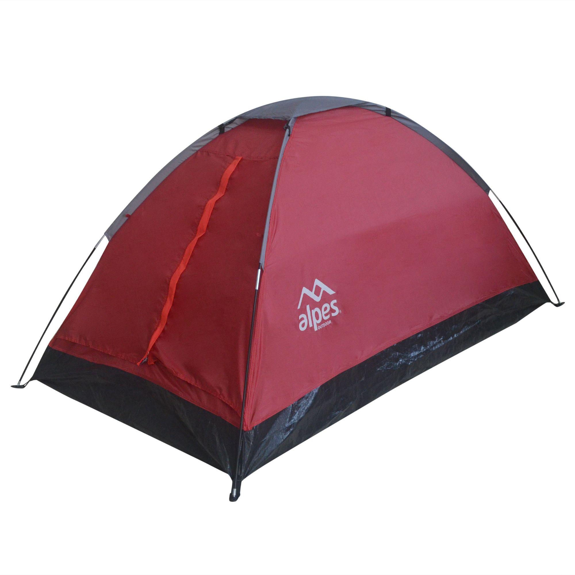 Carpa 2P Dome Galapagos 200 x 120 x 95 cm Rojo-0