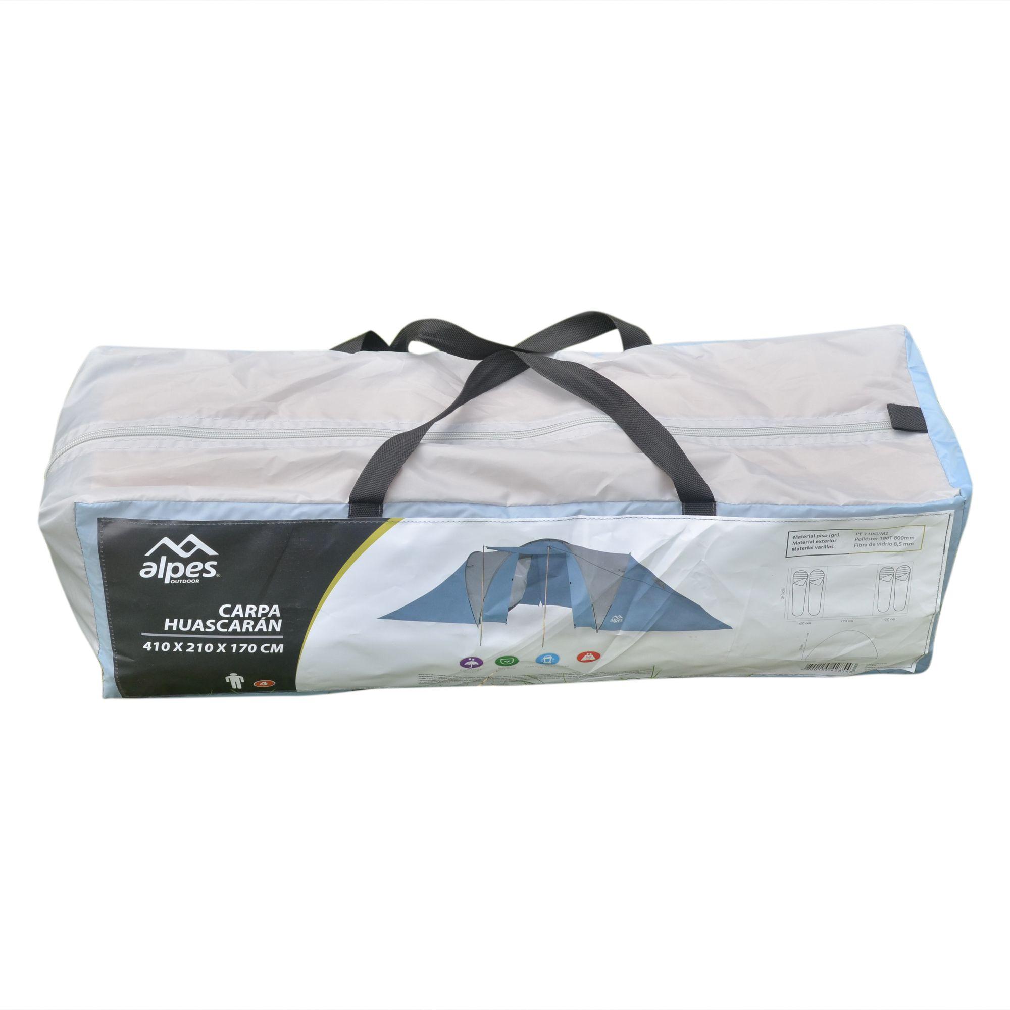 Carpa 4P Huascaran 410 x 210 x 170 cm Azul-2