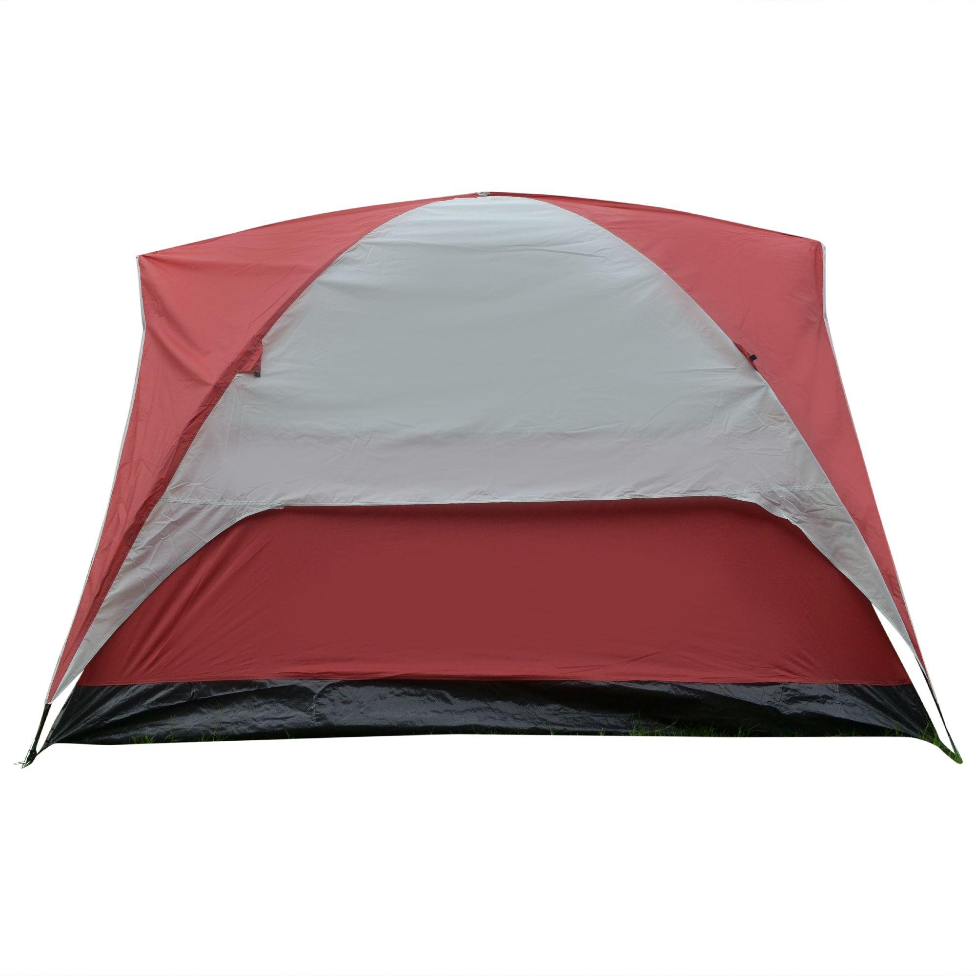 Carpa 6P Aconcagua 240+125 x 300 x 160 cm Rojo-4