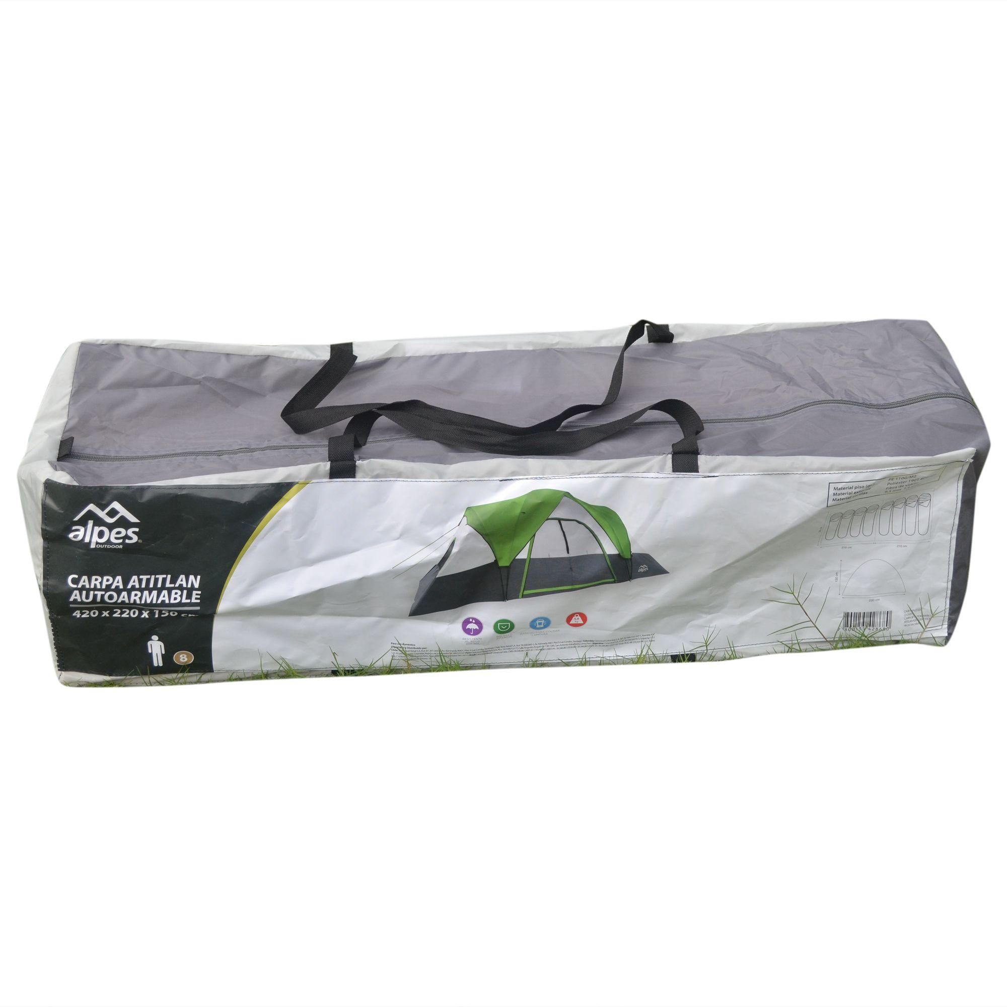 Carpa 8P Autoarmable Atitlan 420 x 220 x 150 cm-6