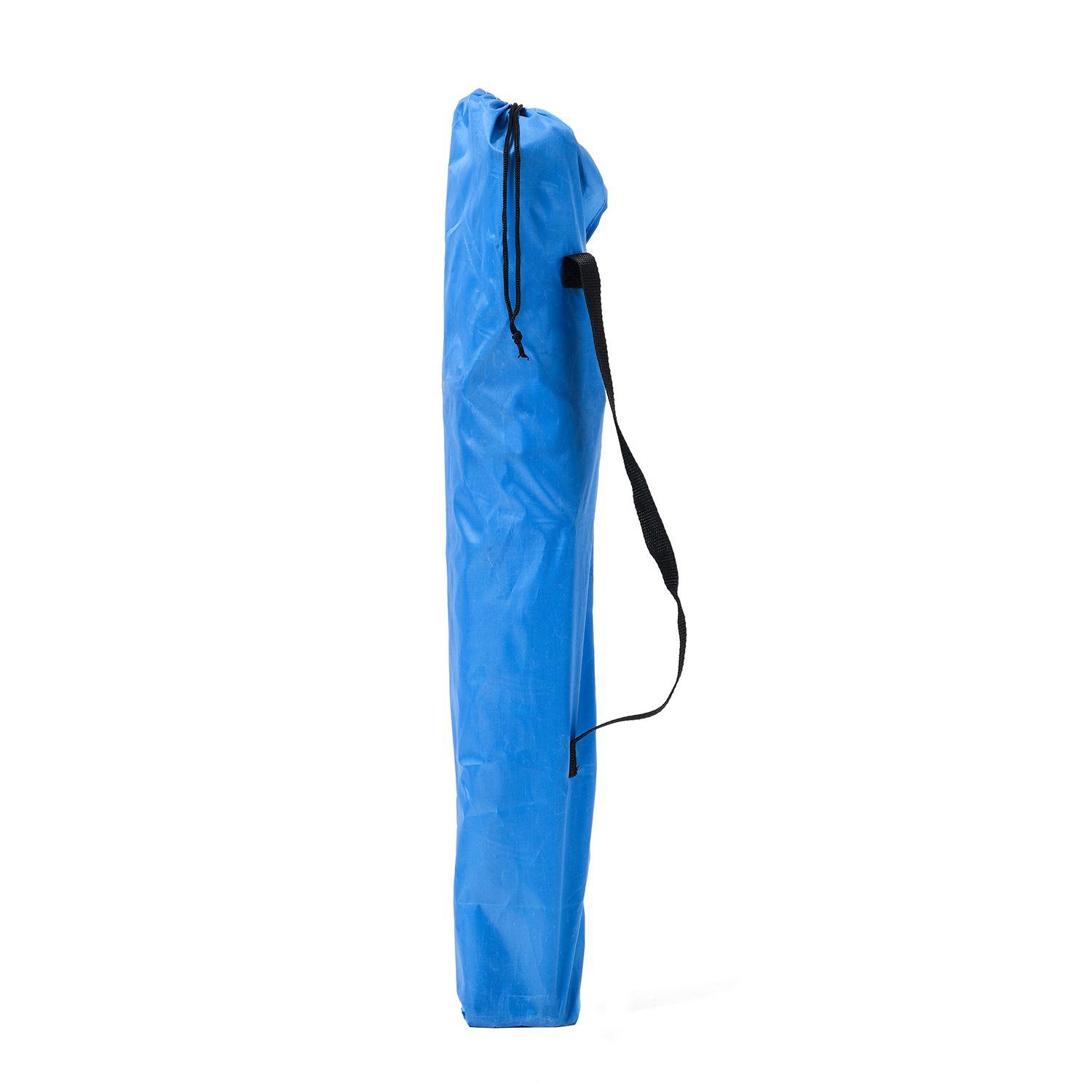 Silla de Camping con Apoyabrazos Azul-0