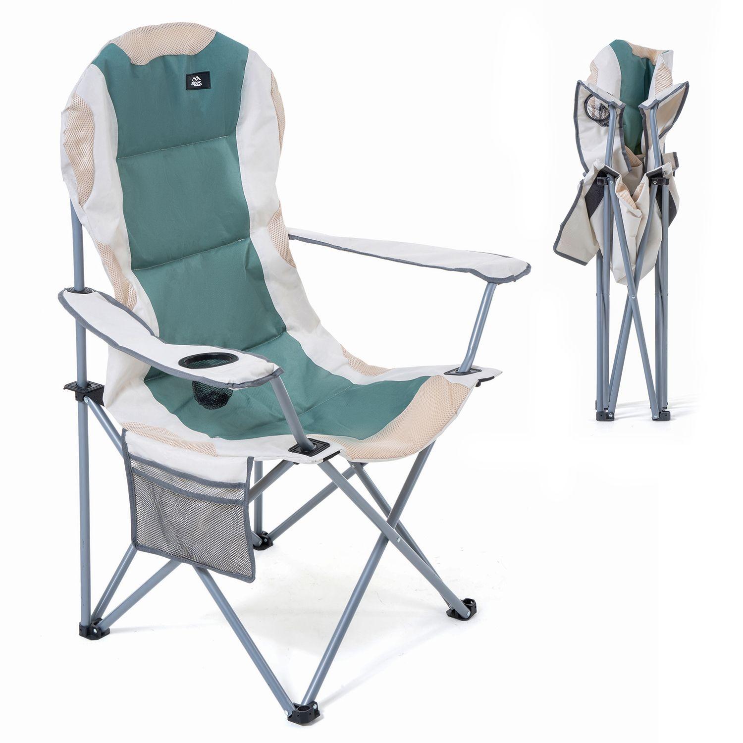 Silla de Camping con Apoyabrazos Acolchada-3