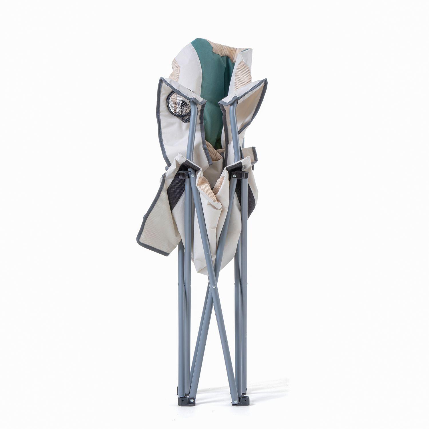 Silla de Camping con Apoyabrazos Acolchada-4