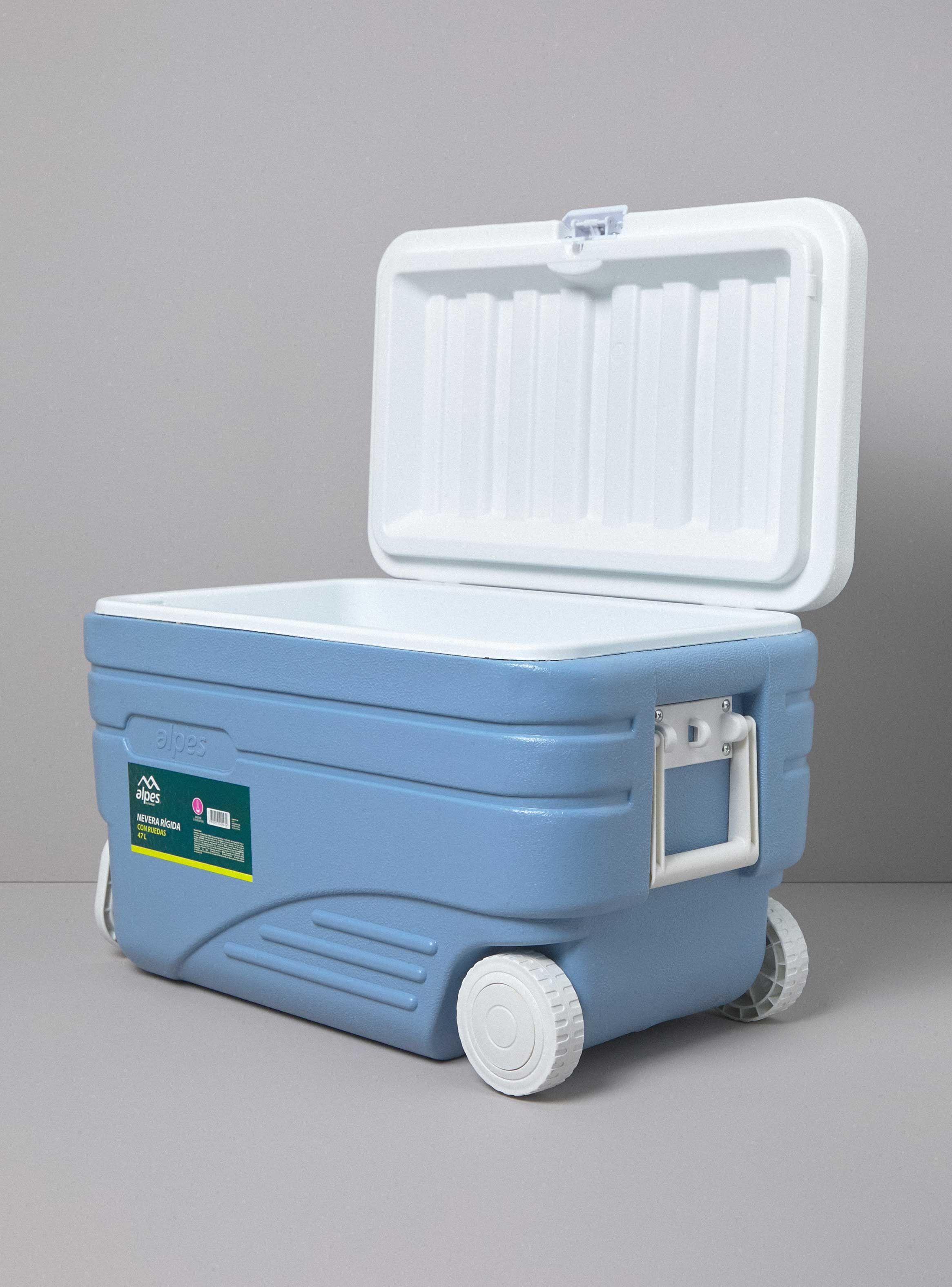 Cooler Rígido con Ruedas 47 Litros Azul-2
