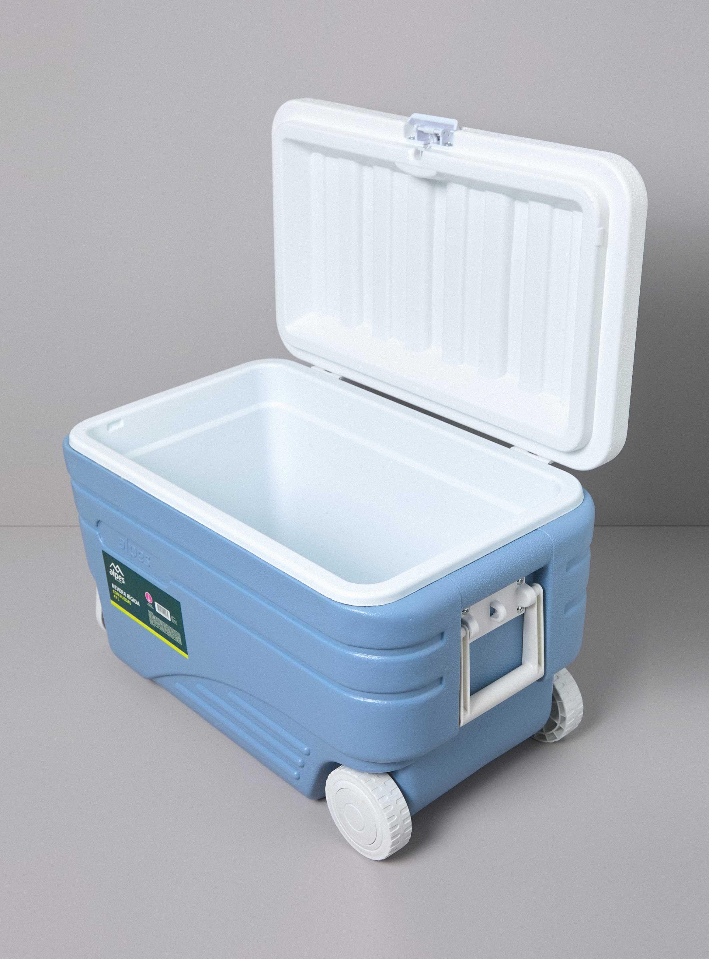 Cooler Rígido con Ruedas 47 Litros Azul-3