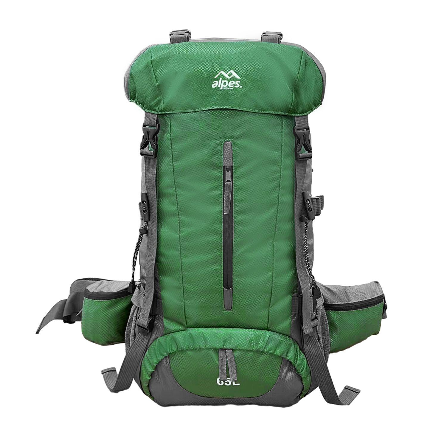 Mochila de Camping 65 Litros Antillanca Verde-0