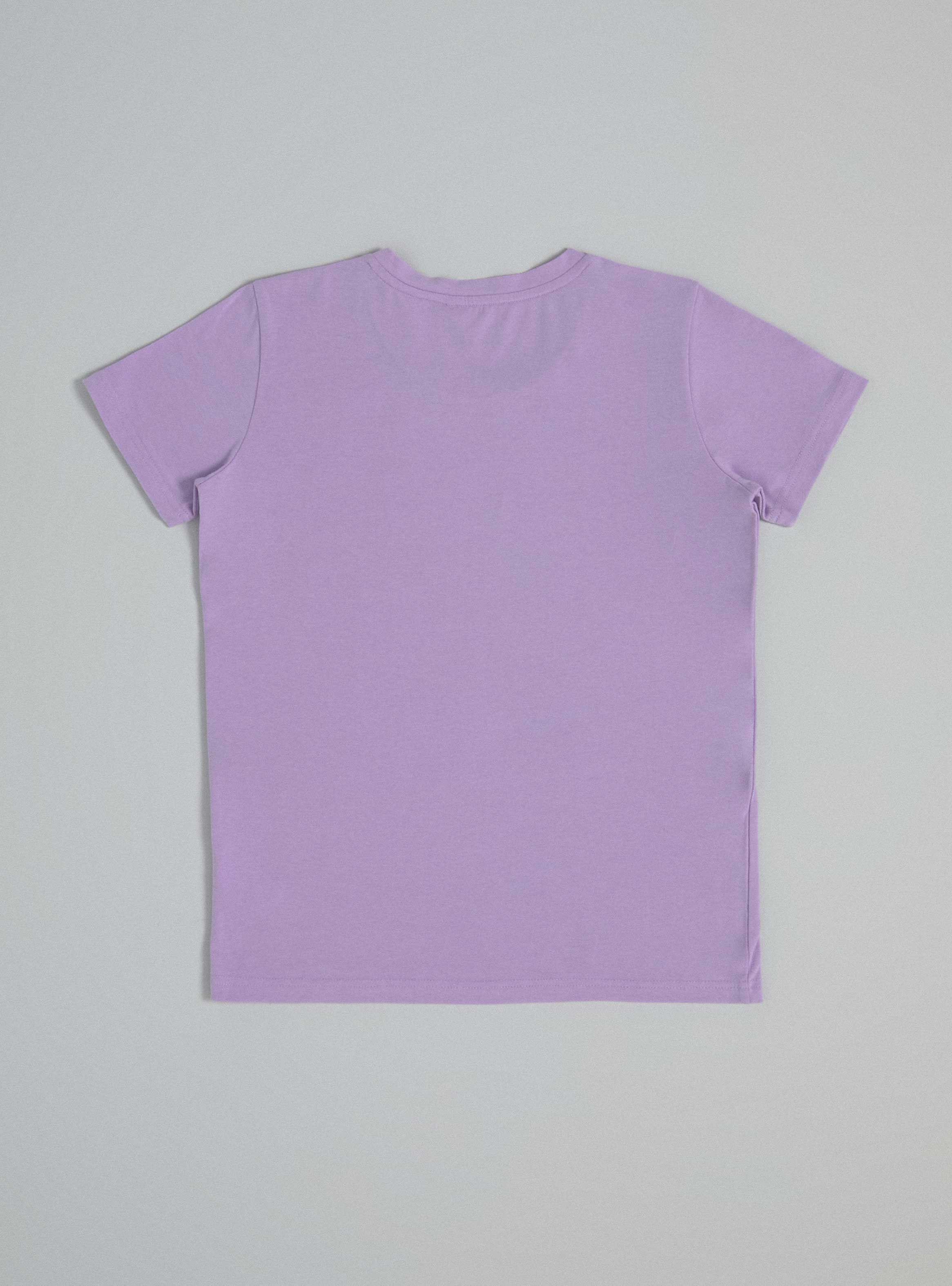 Polera con Estampado Frontal Cuello Redondo-3