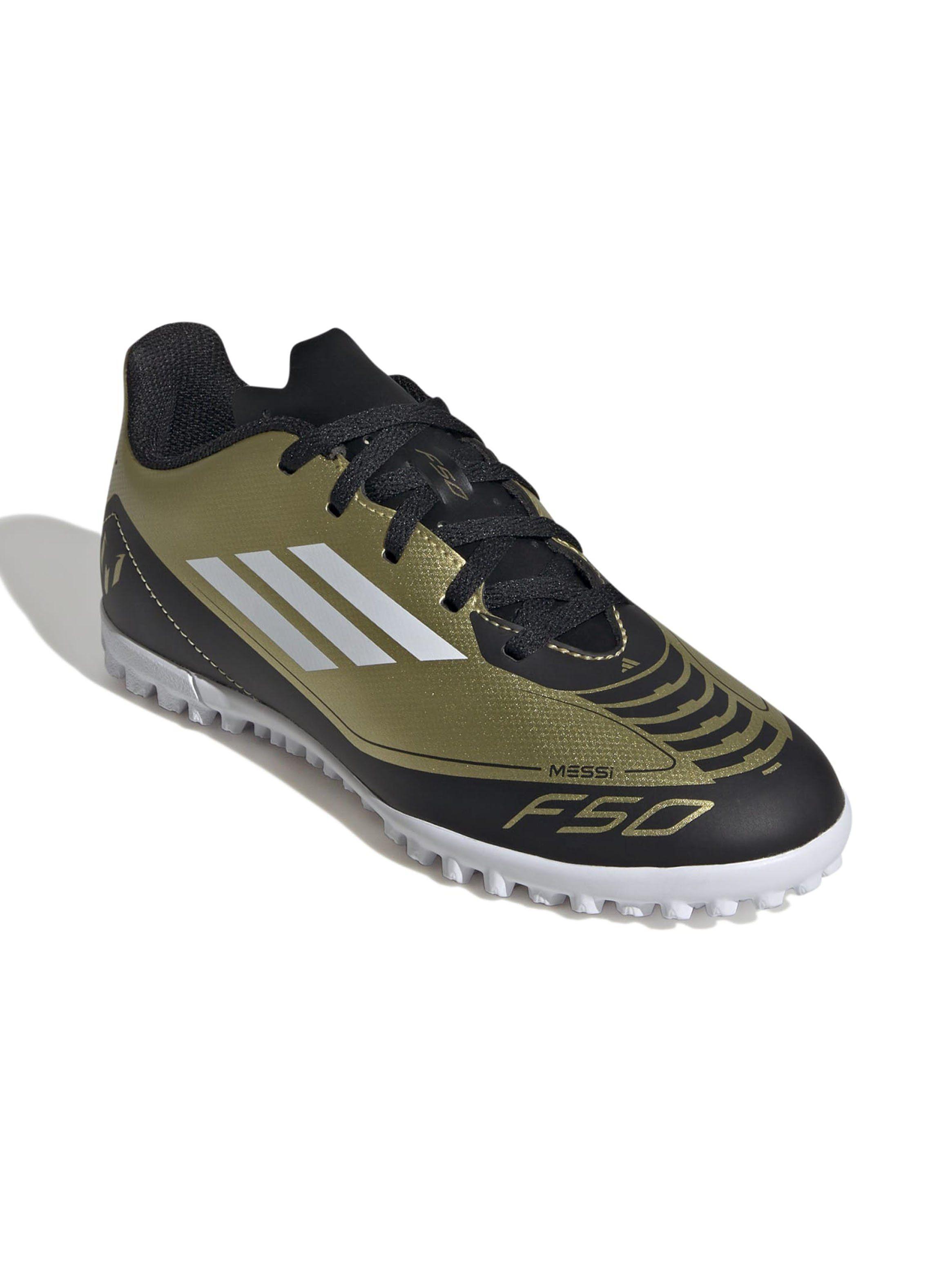 Zapatilla de Fútbol Jr F50 Club Tf J Messi Oro Unisex-1