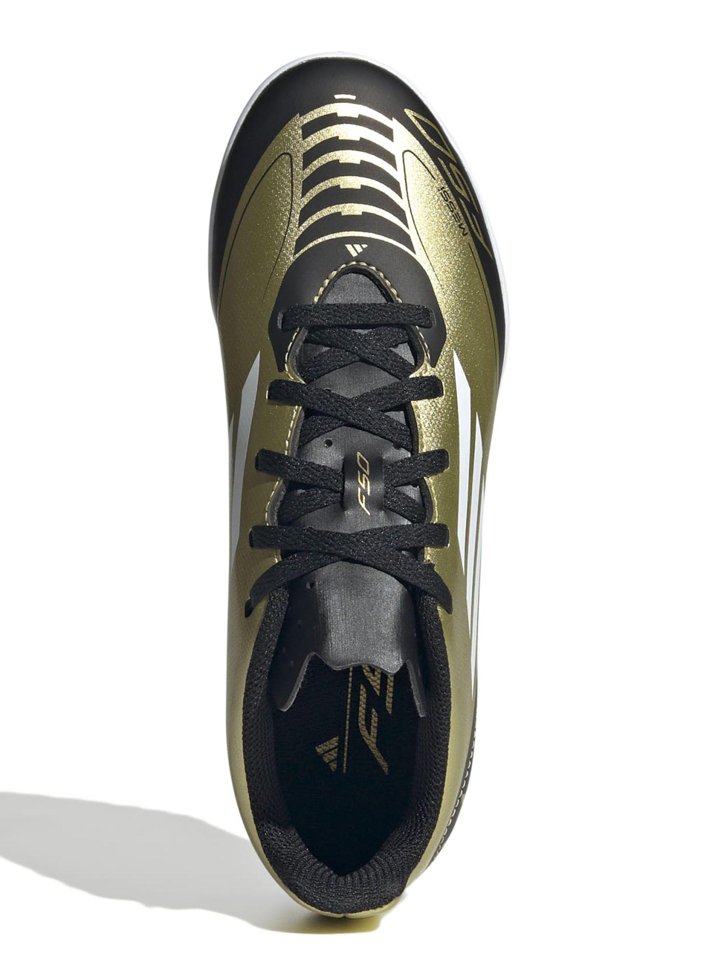 Zapatilla de Fútbol Jr F50 Club Tf J Messi Oro Unisex-3