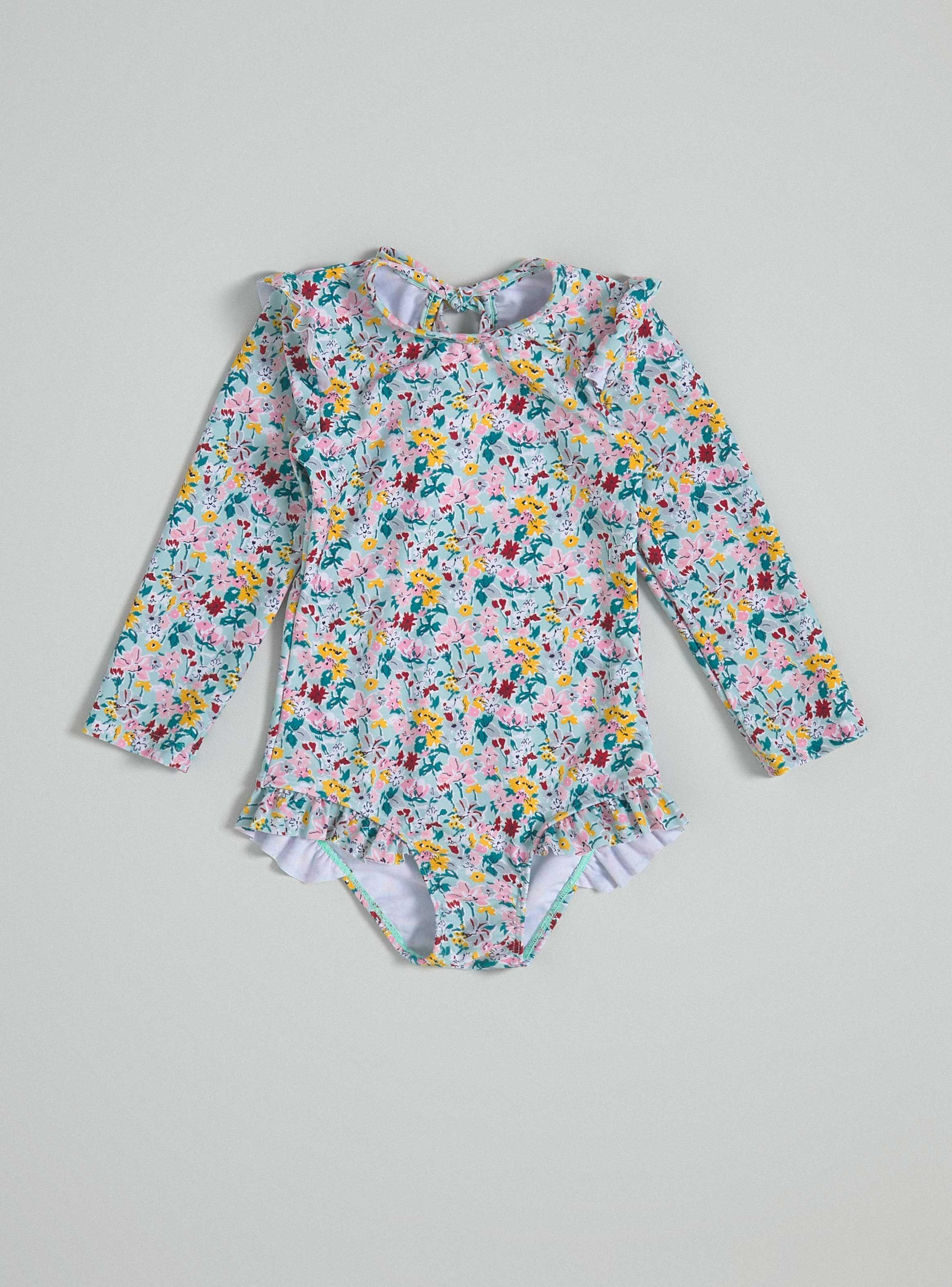 Traje de Baño Manga Larga con Fruncido-0