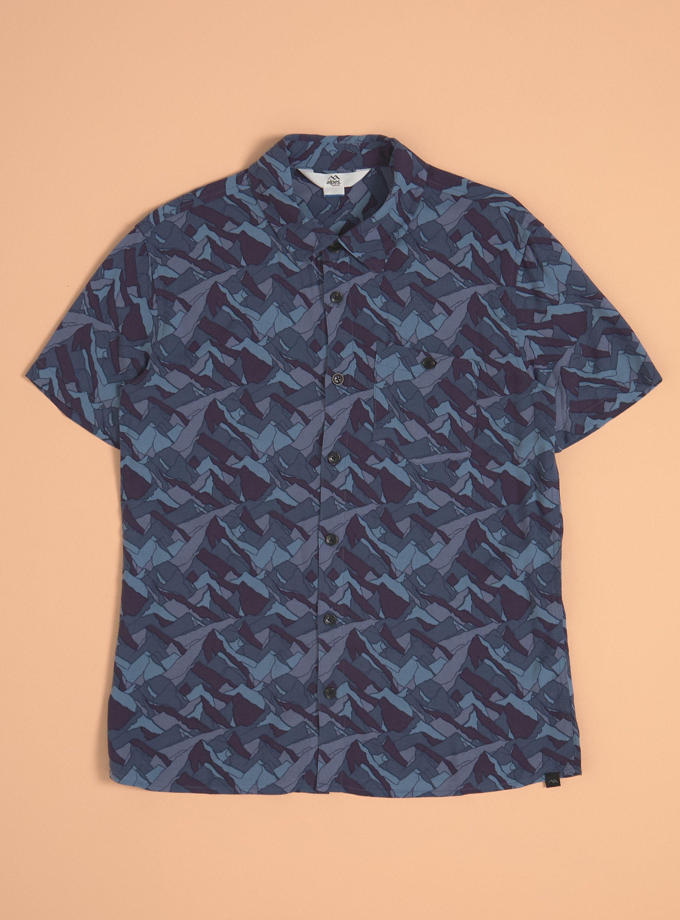 Camisa de Vestir Print Manga Corta-2