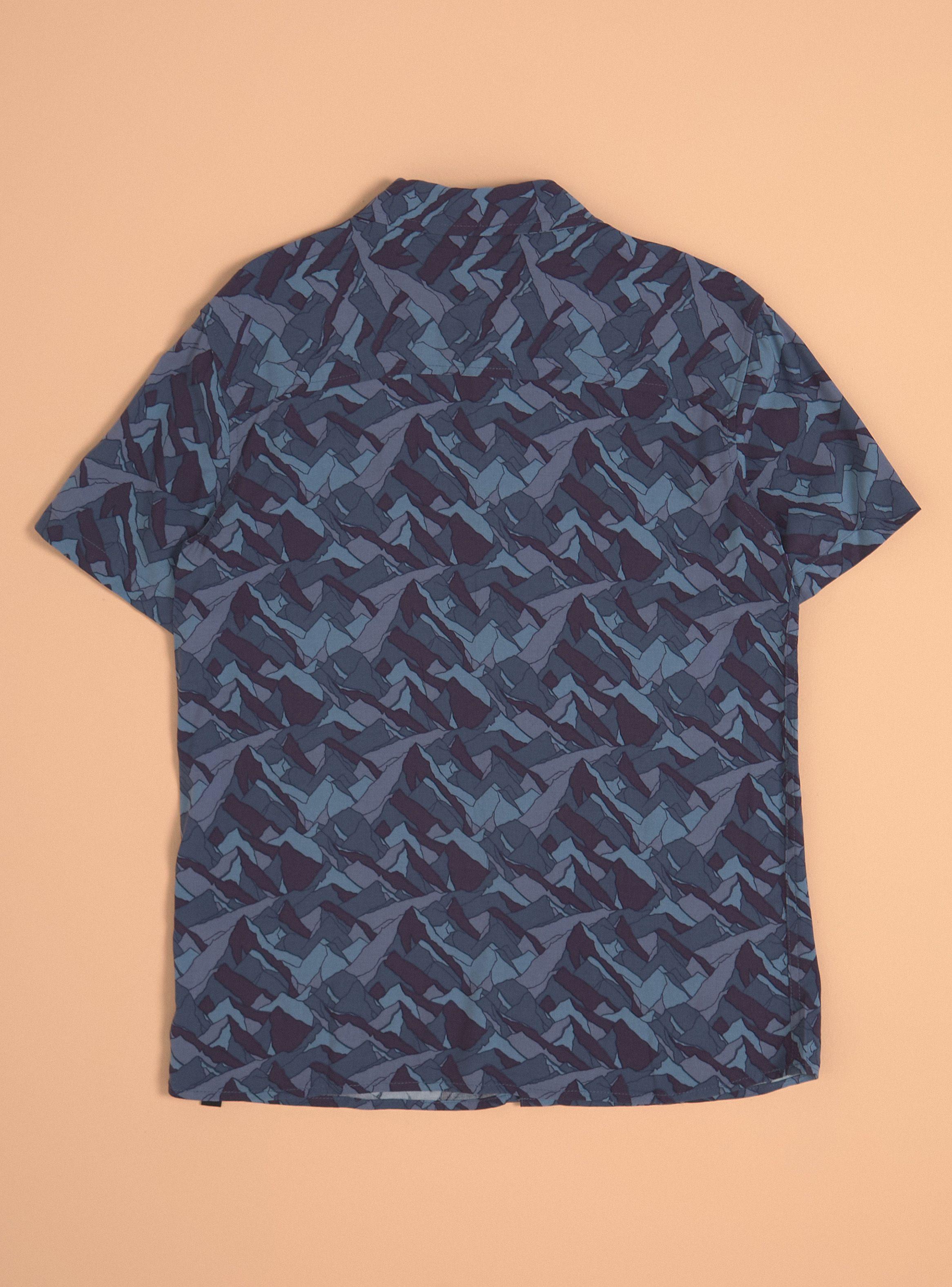 Camisa de Vestir Print Manga Corta-3