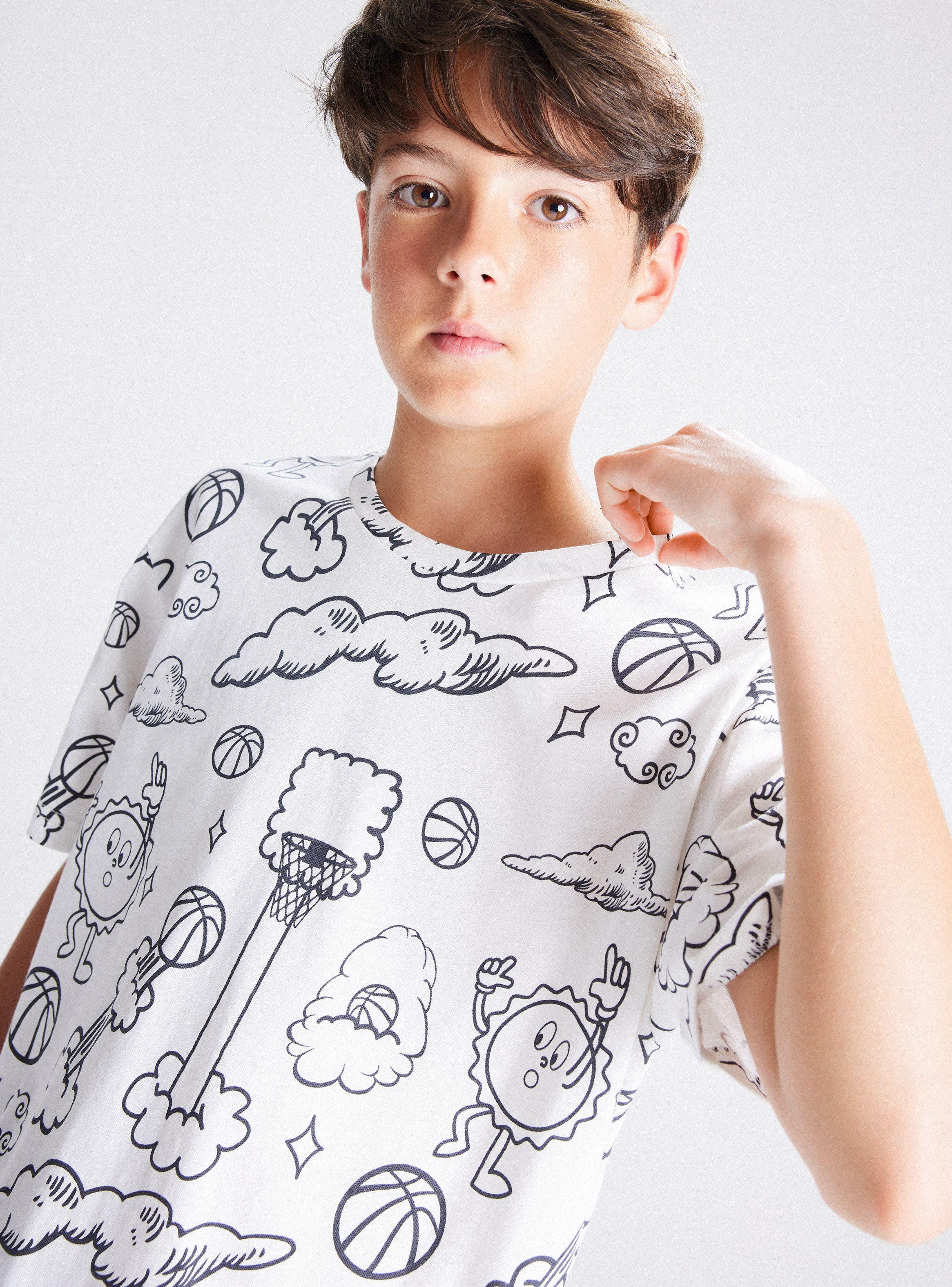 Polera Full Estampado Basquet-1