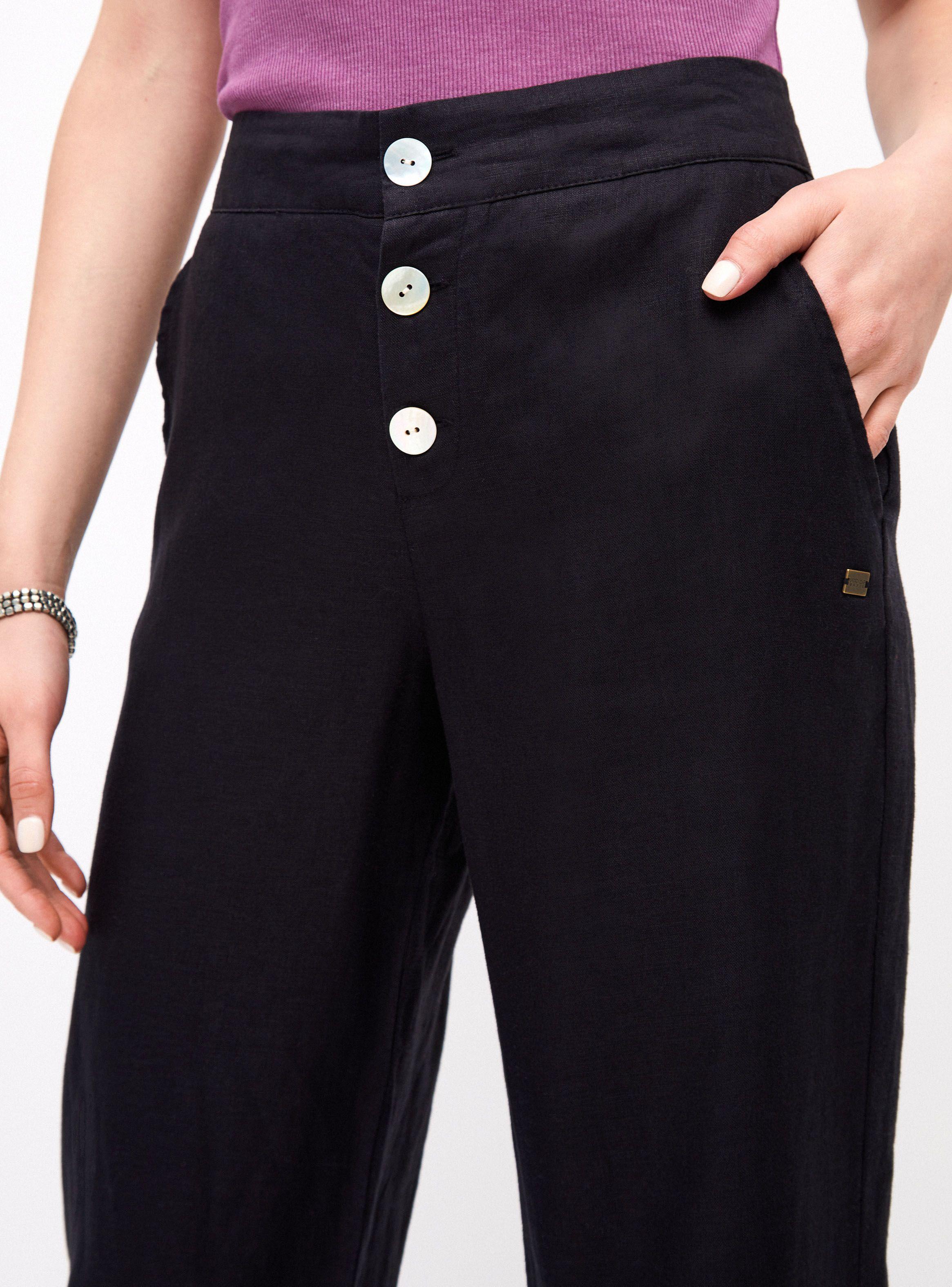 Pantalón de Lino con Botones-2
