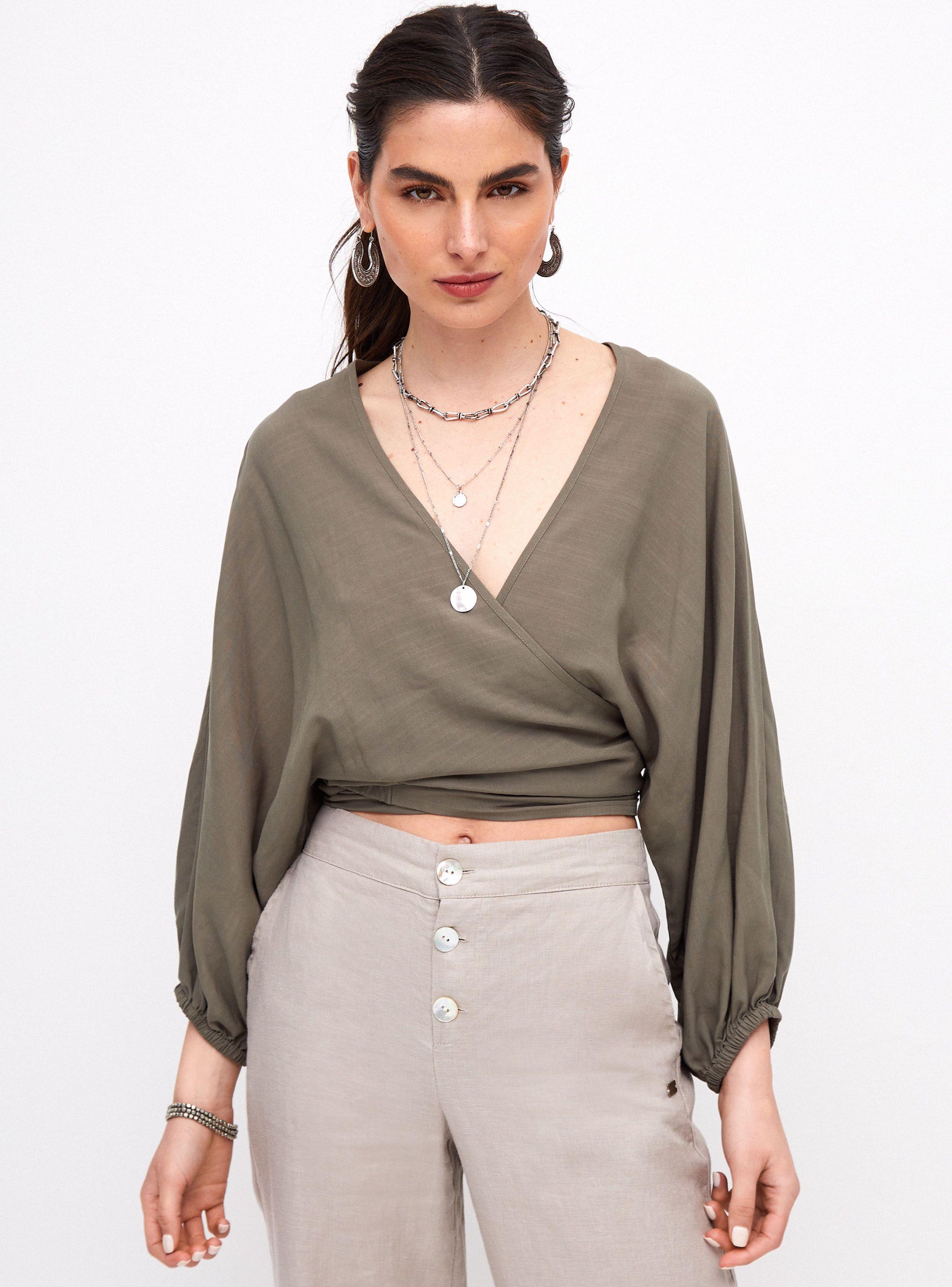Blusa con Nudo Delantero-0