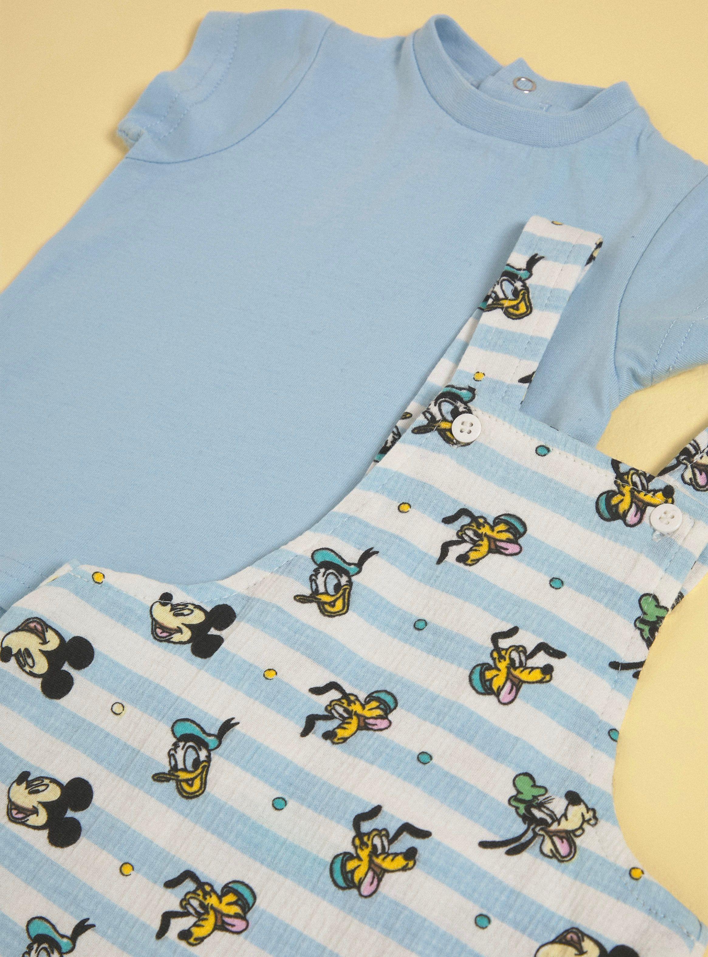 Conjunto Jardinera y Polera Bebé Simba, Mickey and Friends-2