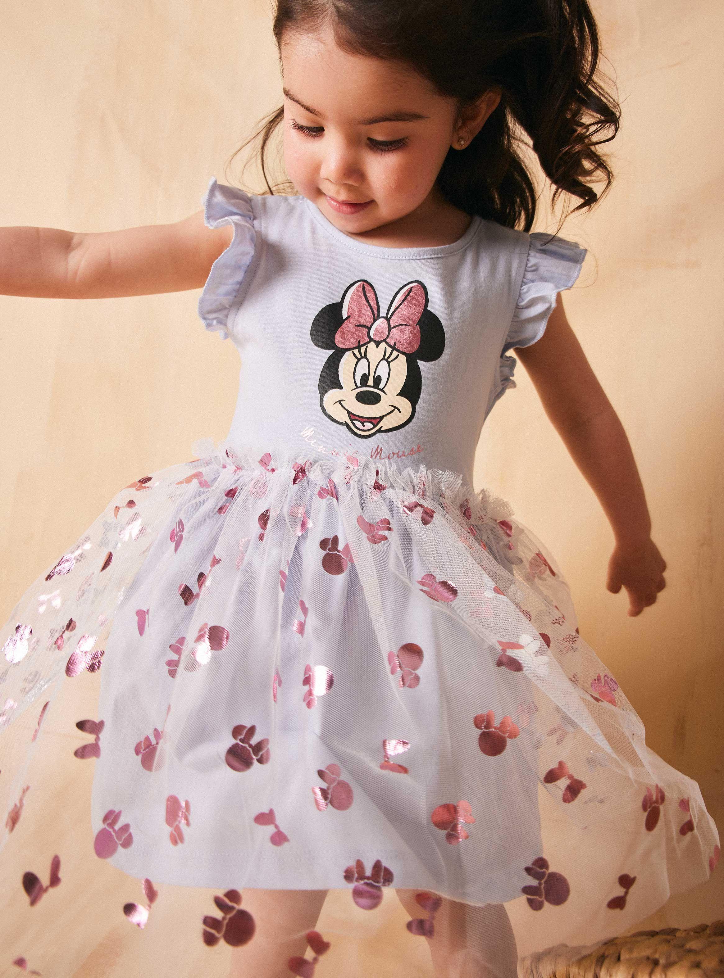 Vestido con Tul y Folia Bebé Minnie y Daisy Disney-1