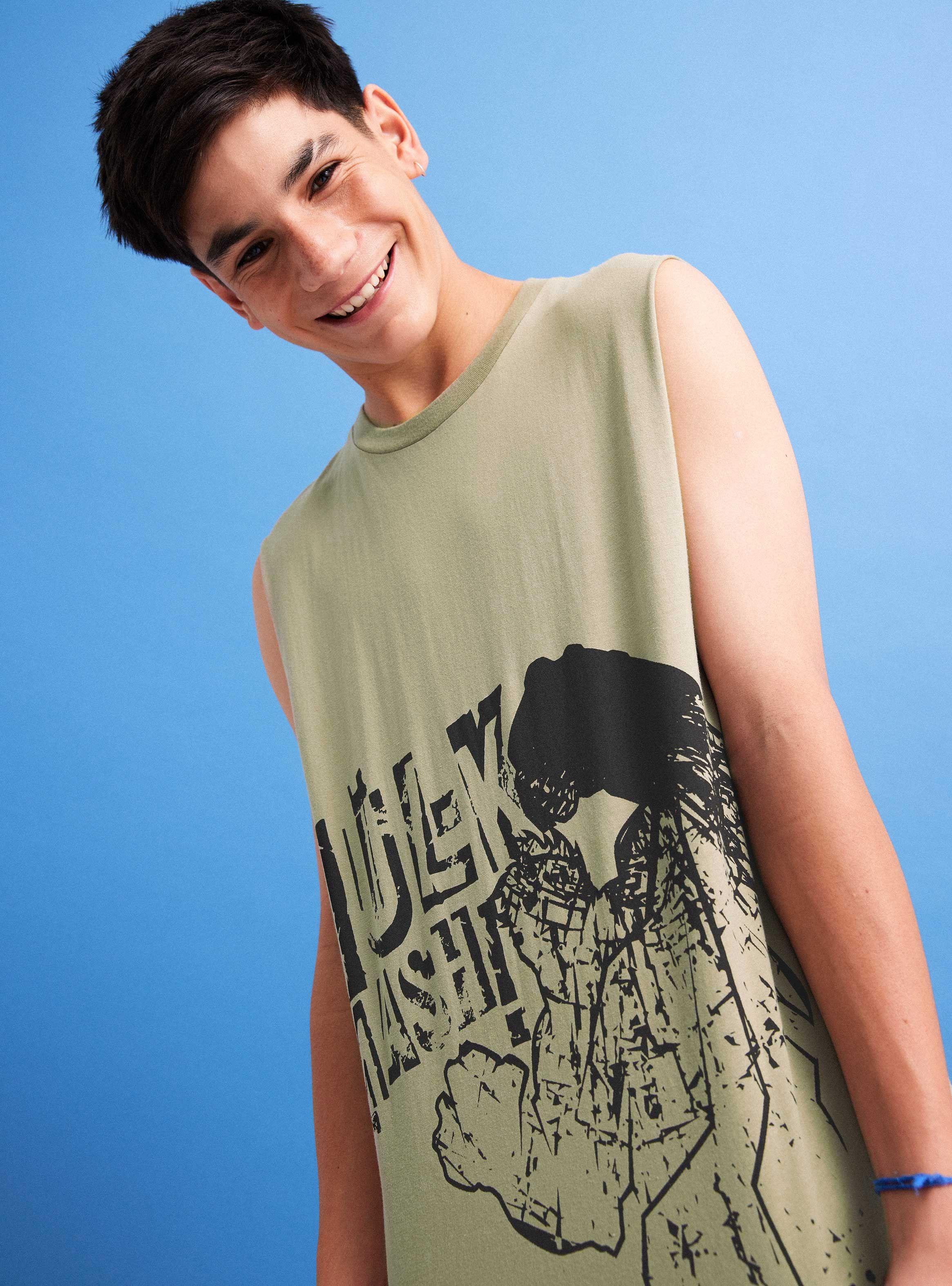Polera Sin Mangas Hulk Marvel-1