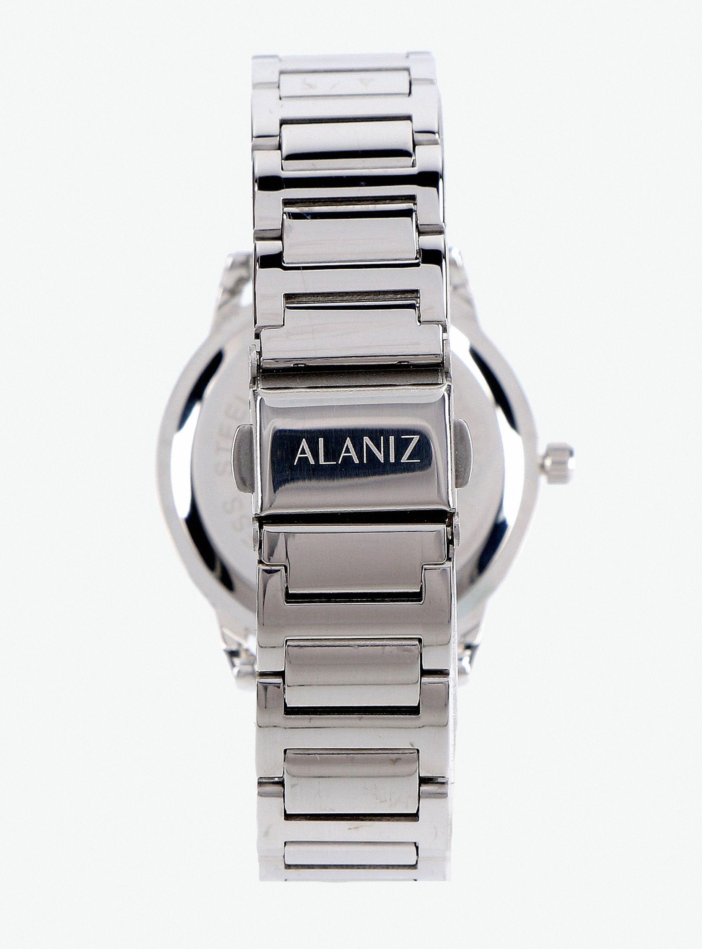 Pack Reloj Análogo Plata Mujer + Aros-2